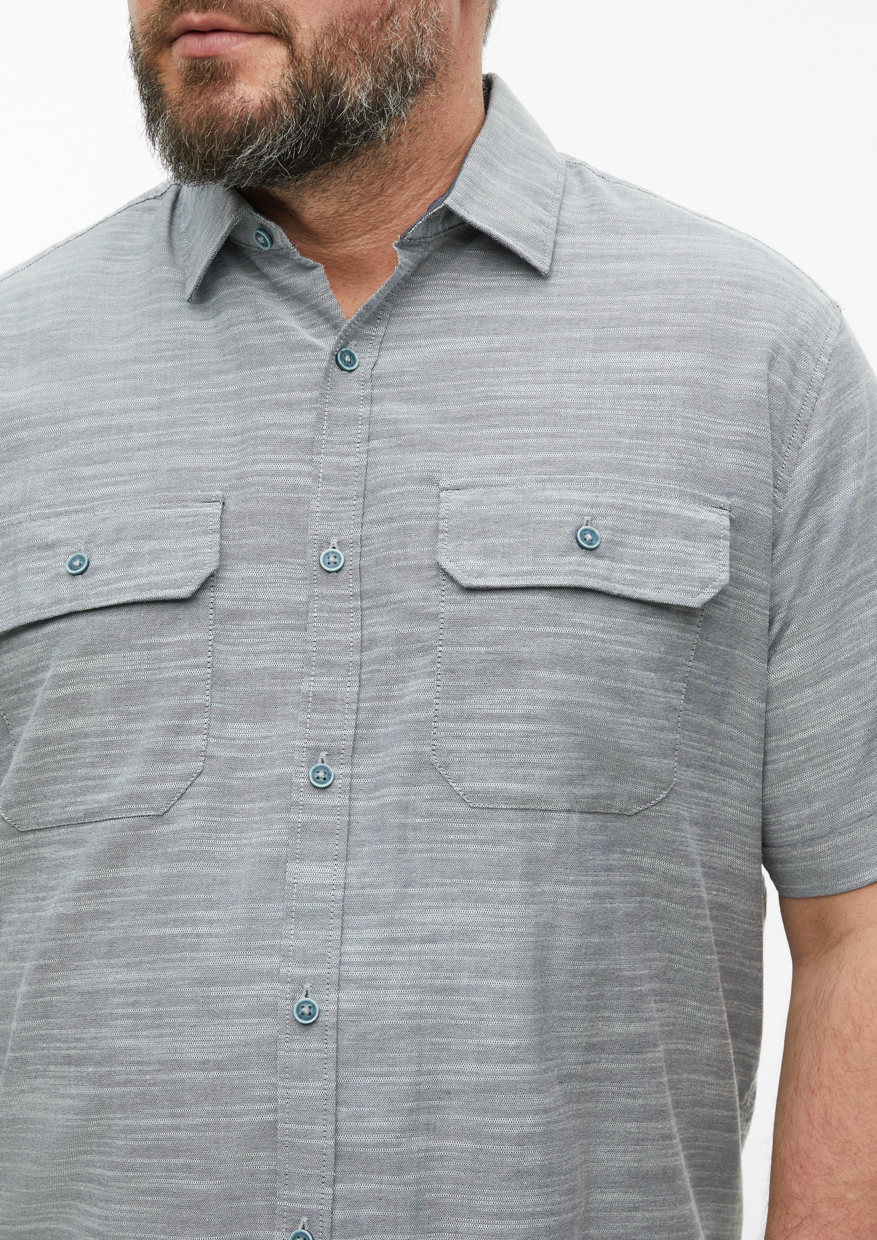 Heren Shirt in blauw van s.Oliver Men Big Sizes