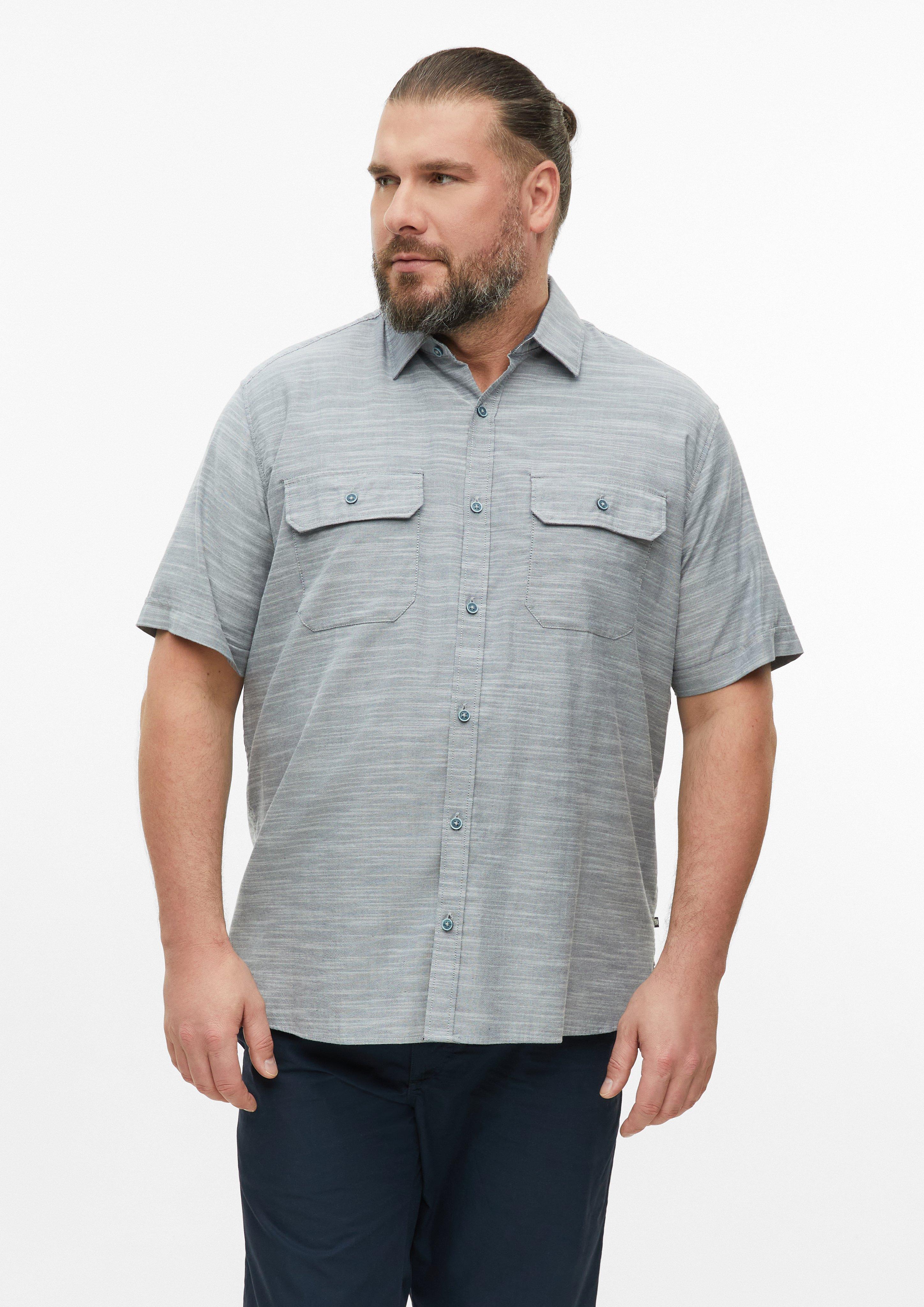 Herren Strukturiertes Baumwollhemd in  von s.Oliver Men Big Sizes