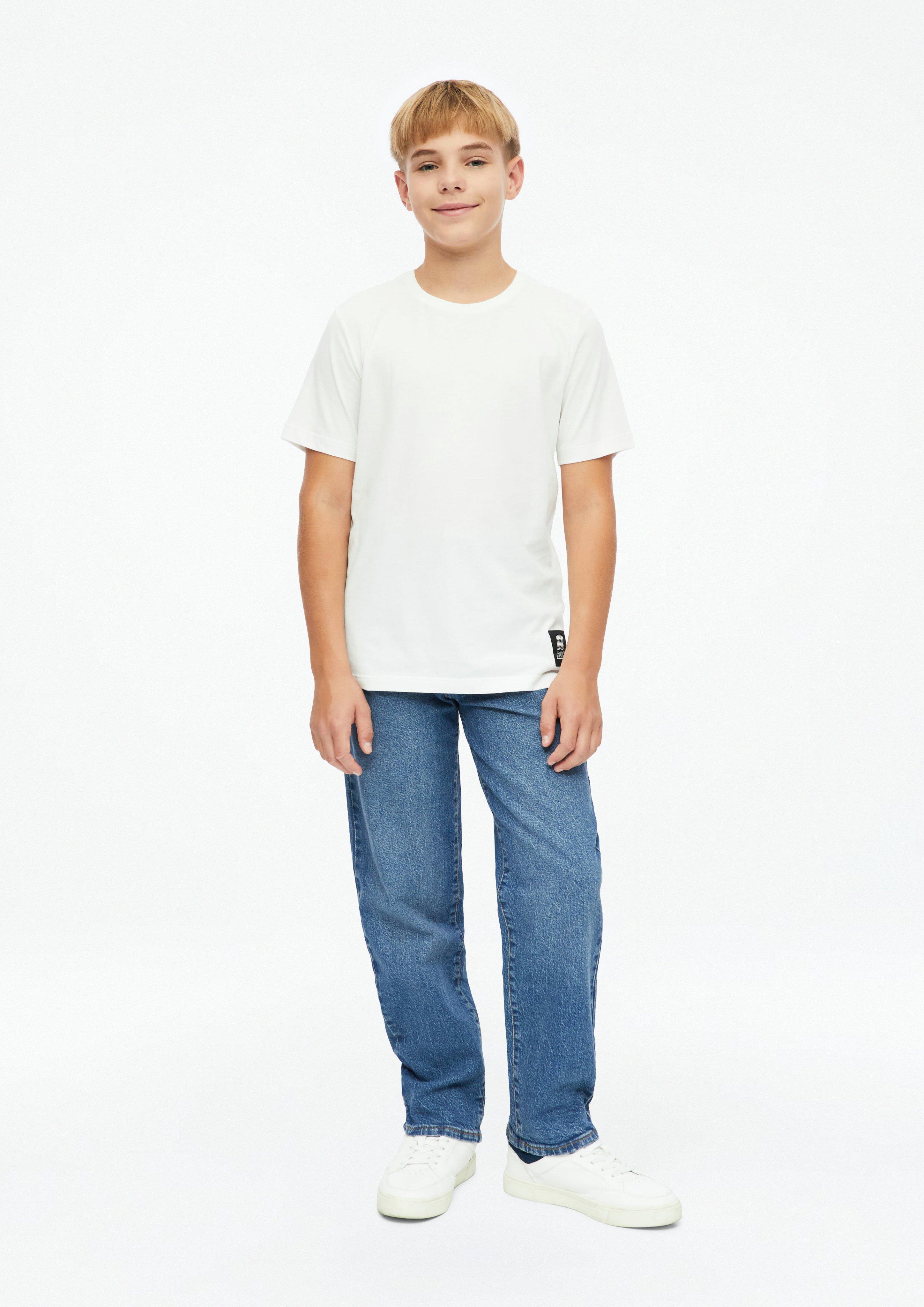 Jean Toni / Coupe décontractée / Taille mi-haute / Jambe fuselée en bleu de s.Oliver