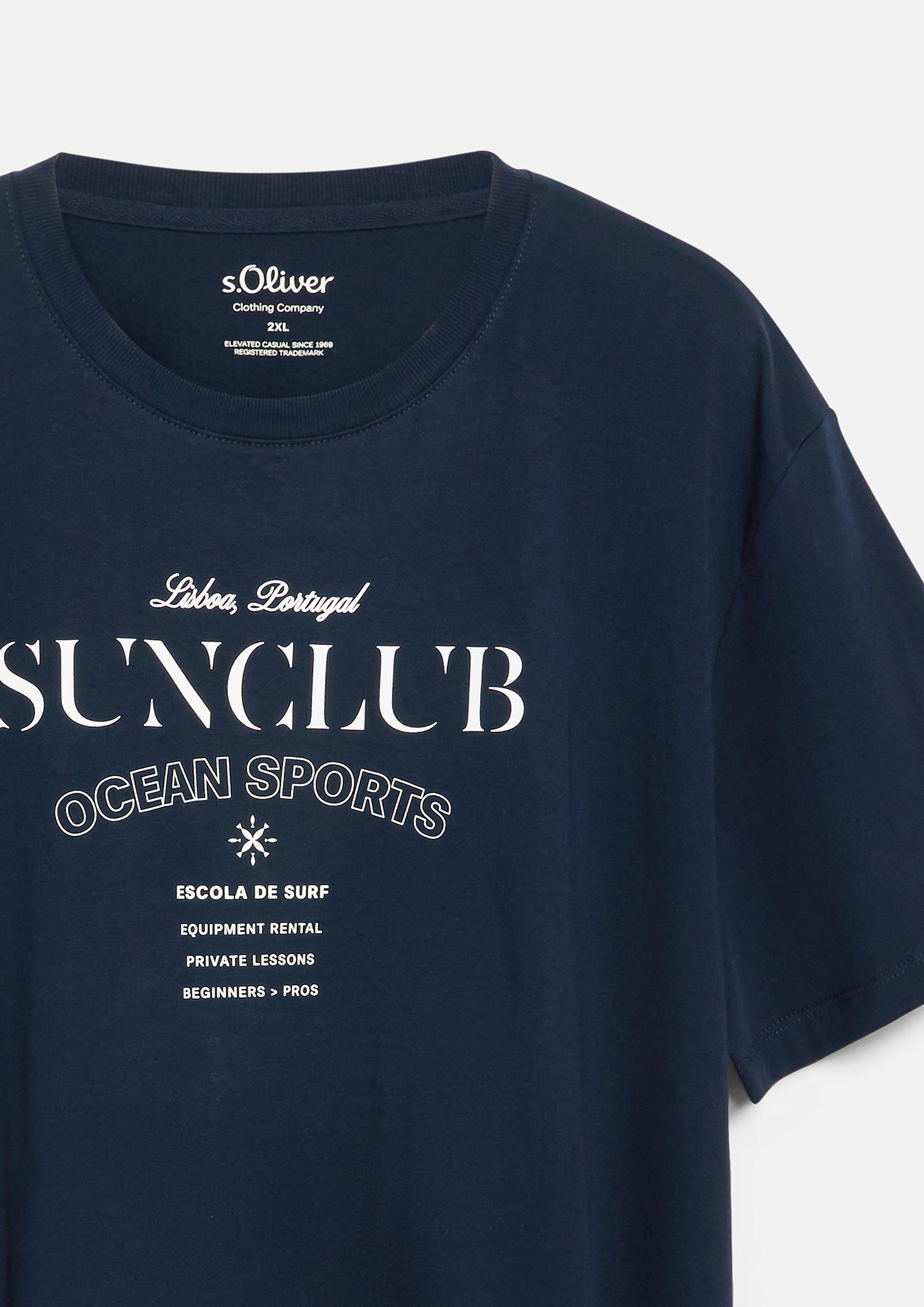 Heren T-Shirt in blauw van s.Oliver Men Big Sizes