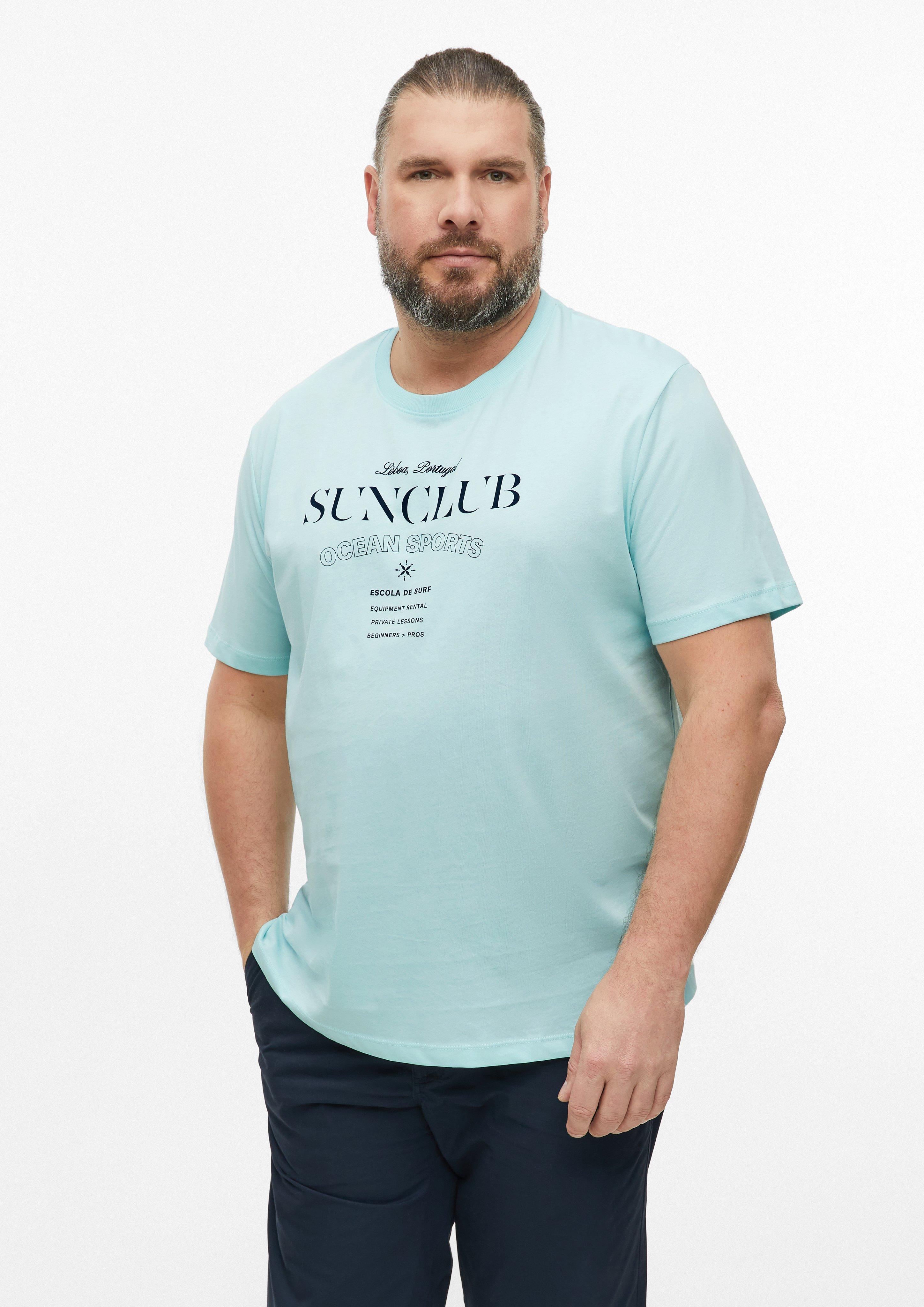 Herren Weiches Baumwoll-T-Shirt mit Frontprint in  von s.Oliver Men Big Sizes
