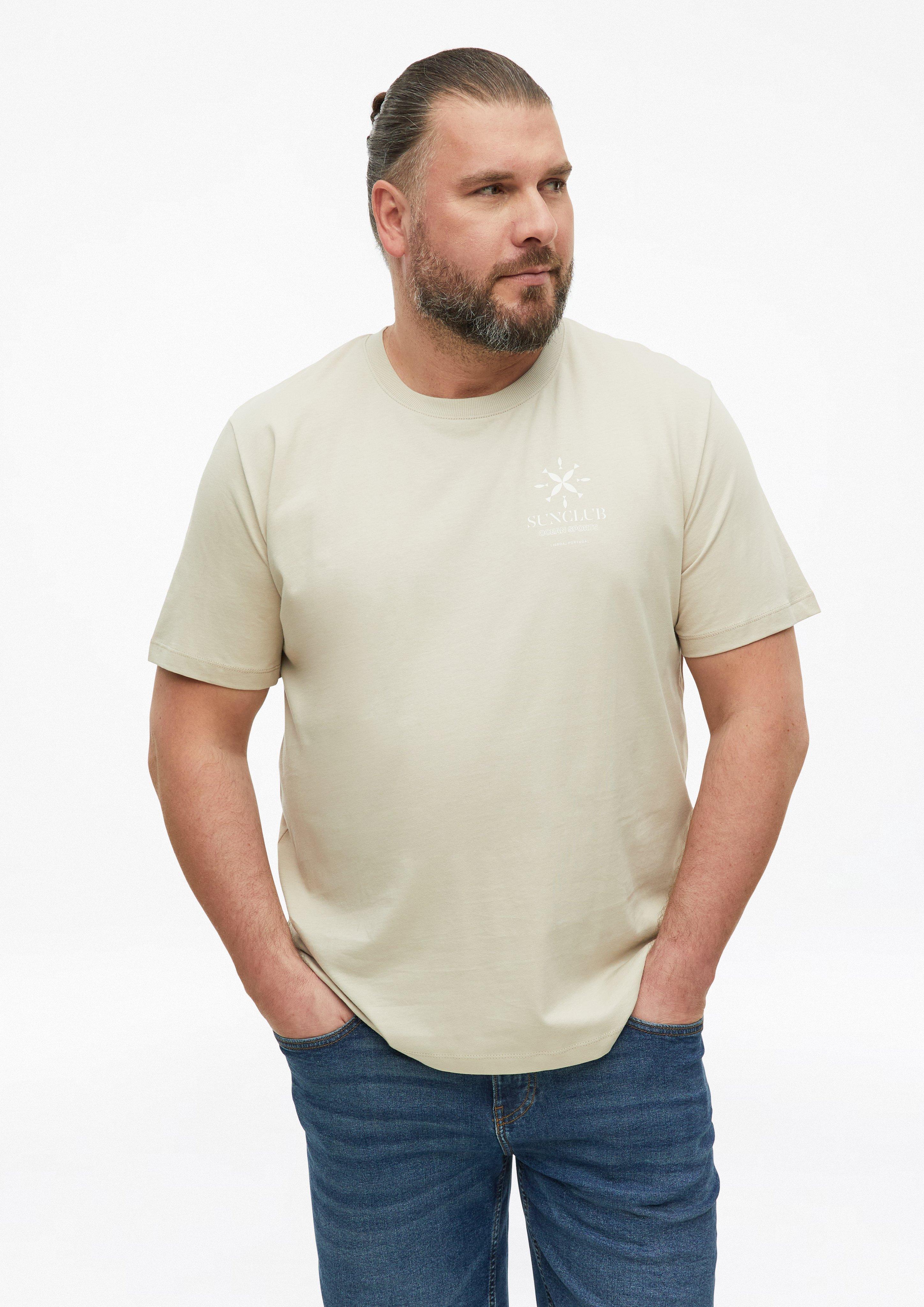 Heren Zacht katoenen T-shirt met print op de voorkant in  van s.Oliver Men Big Sizes