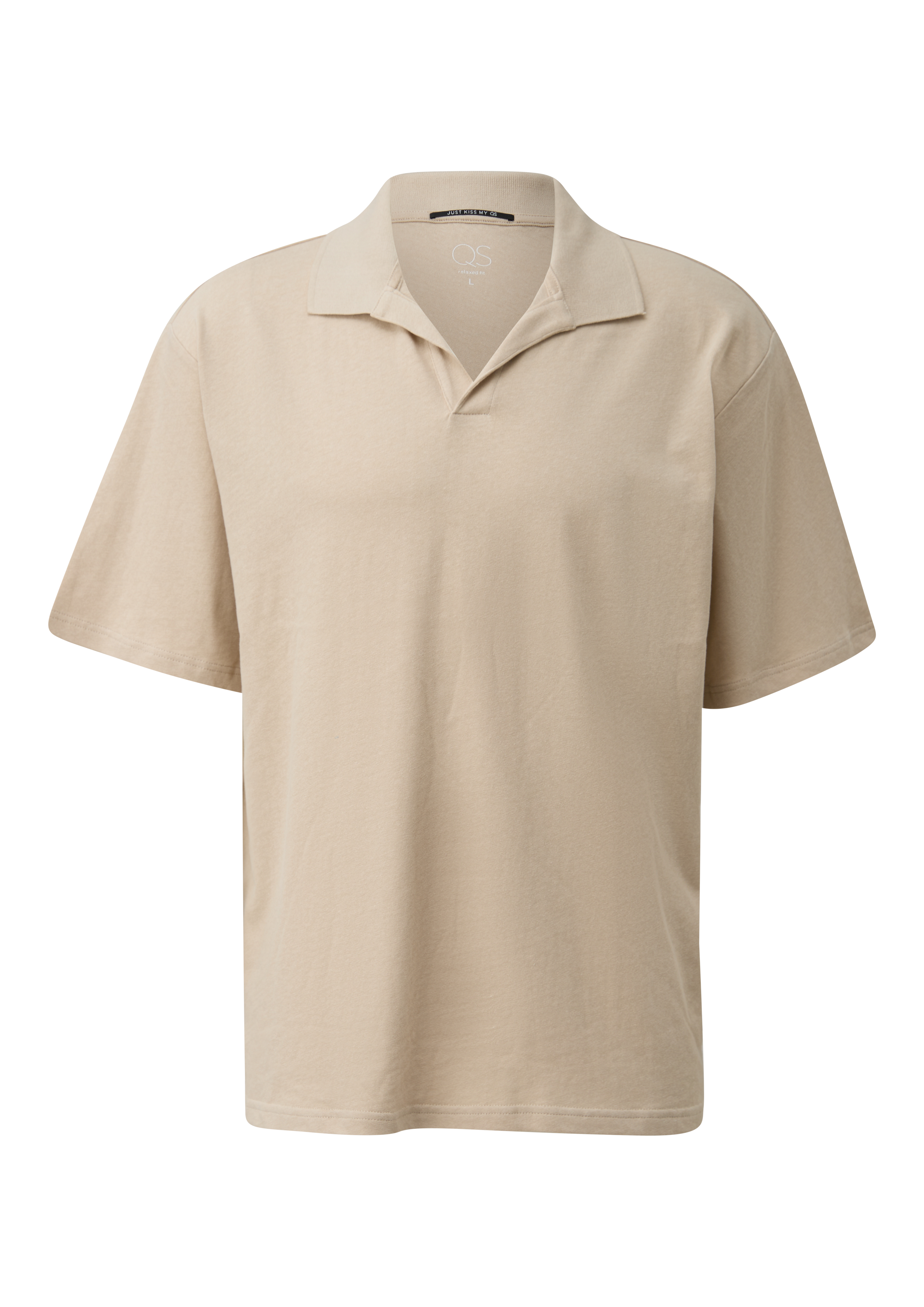 Relaxed Fit Poloshirt mit Leinen