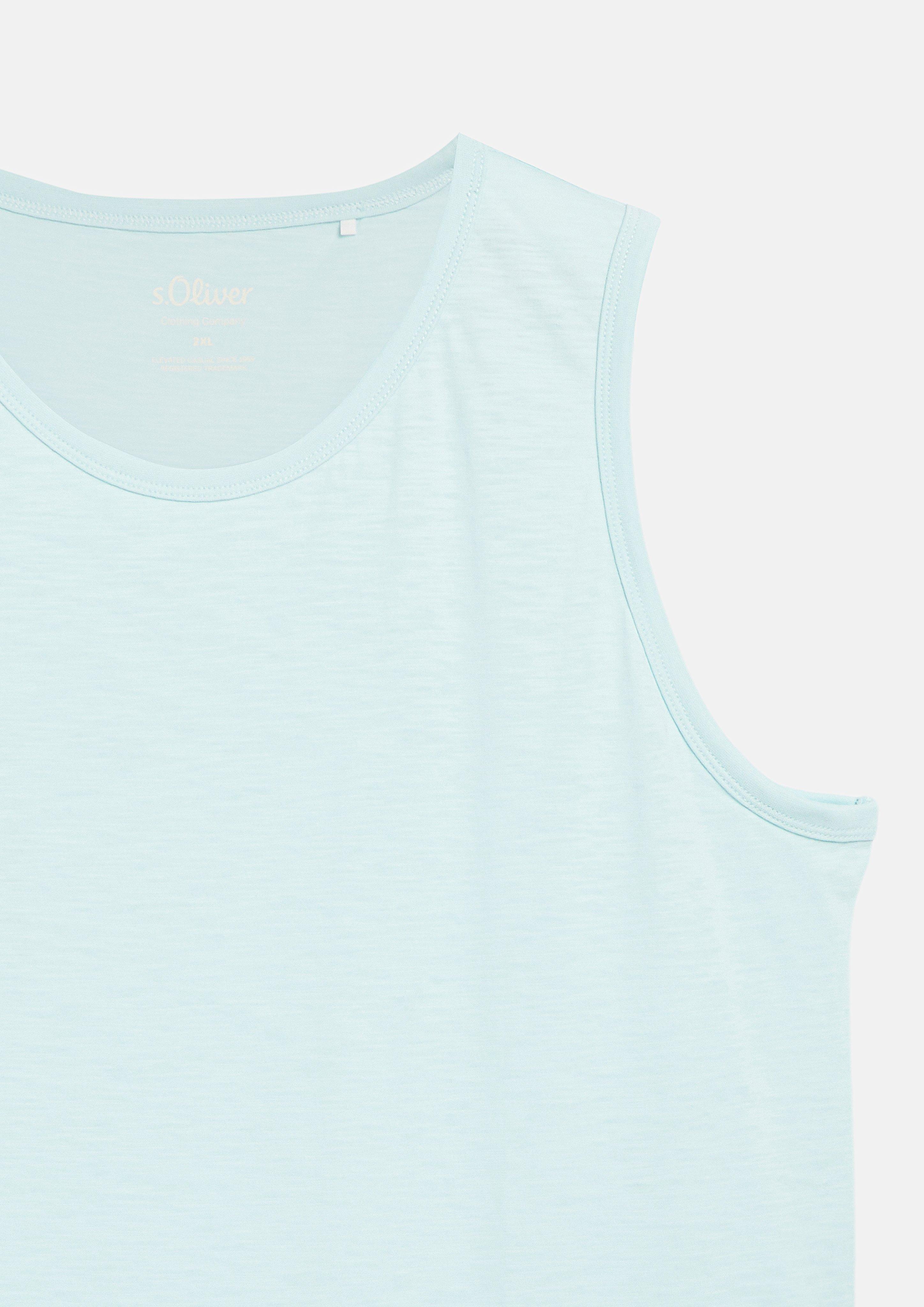 Men T-shirt in turquoise by s.Oliver Men Big Sizes