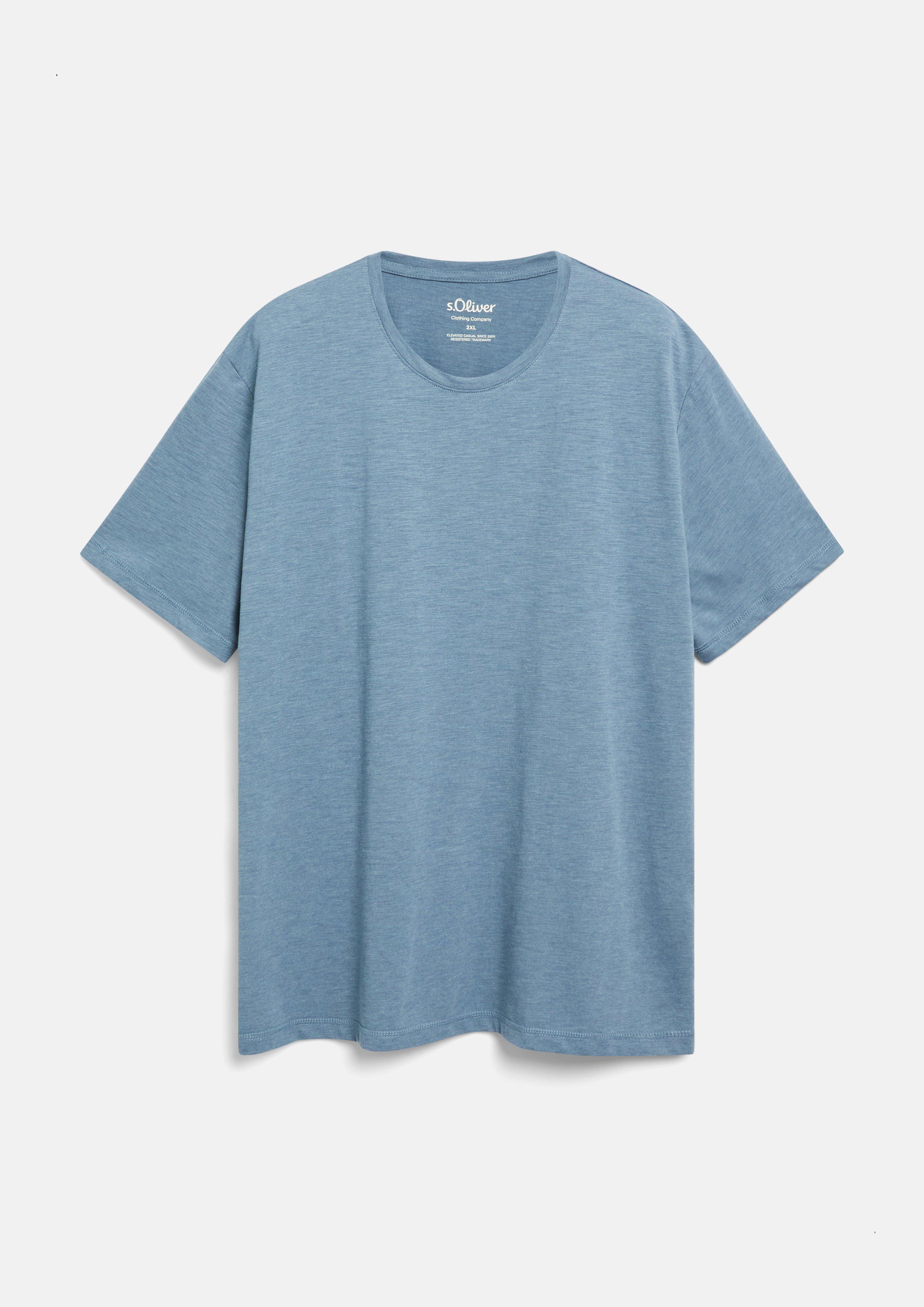 Hommes T-shirt chiné en doux mélange de coton en  de s.Oliver Men Big Sizes