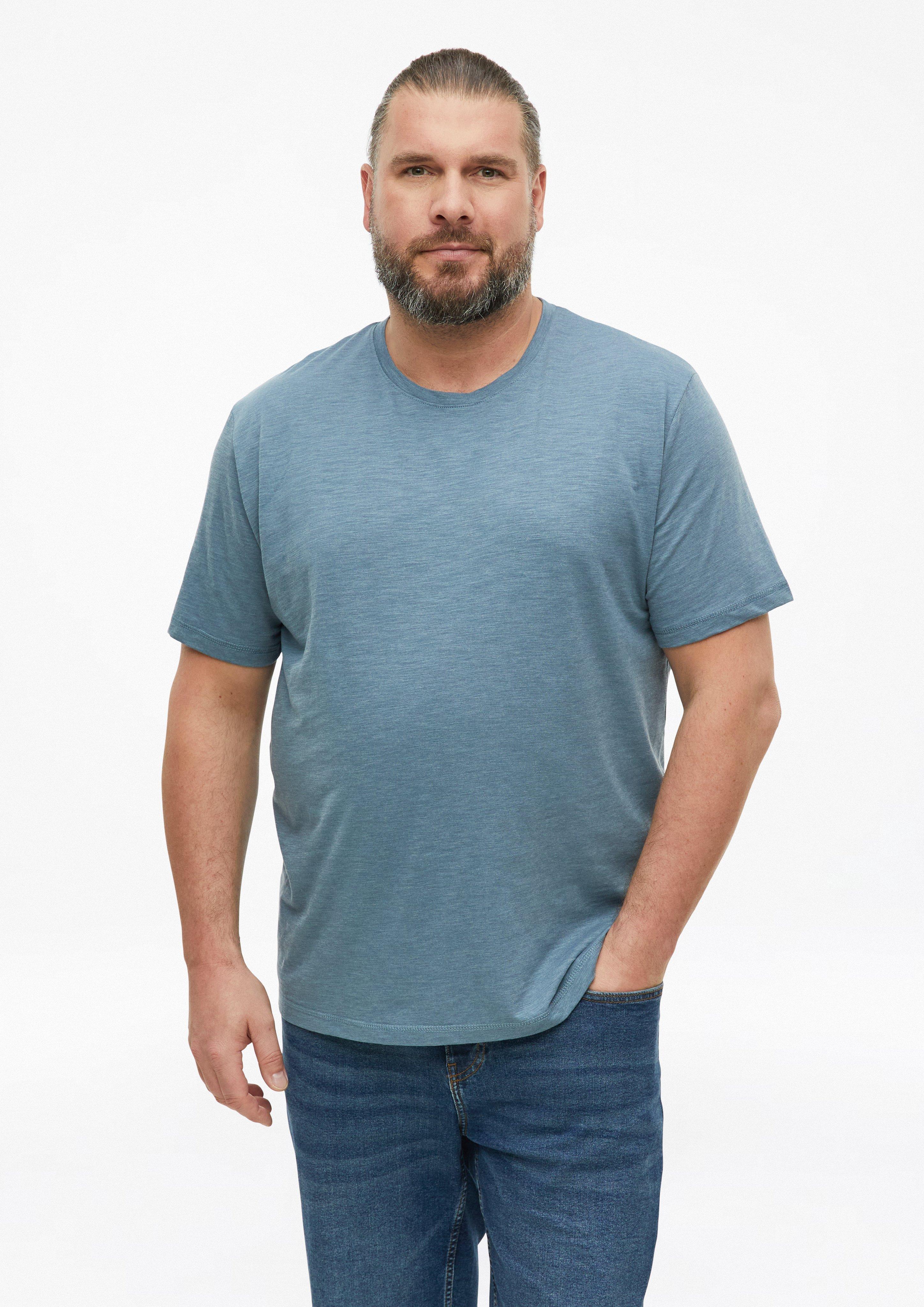 Herren Meliertes T-Shirt aus weichem Baumwollmix in  von s.Oliver Men Big Sizes