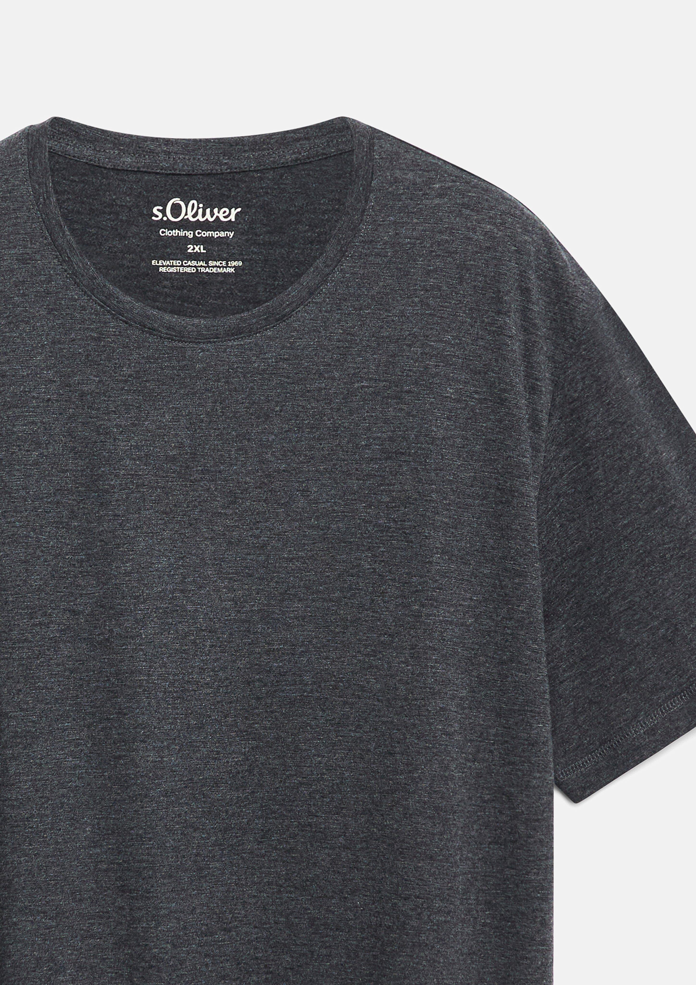 Herren T-Shirt in schwarz von s.Oliver Men Big Sizes