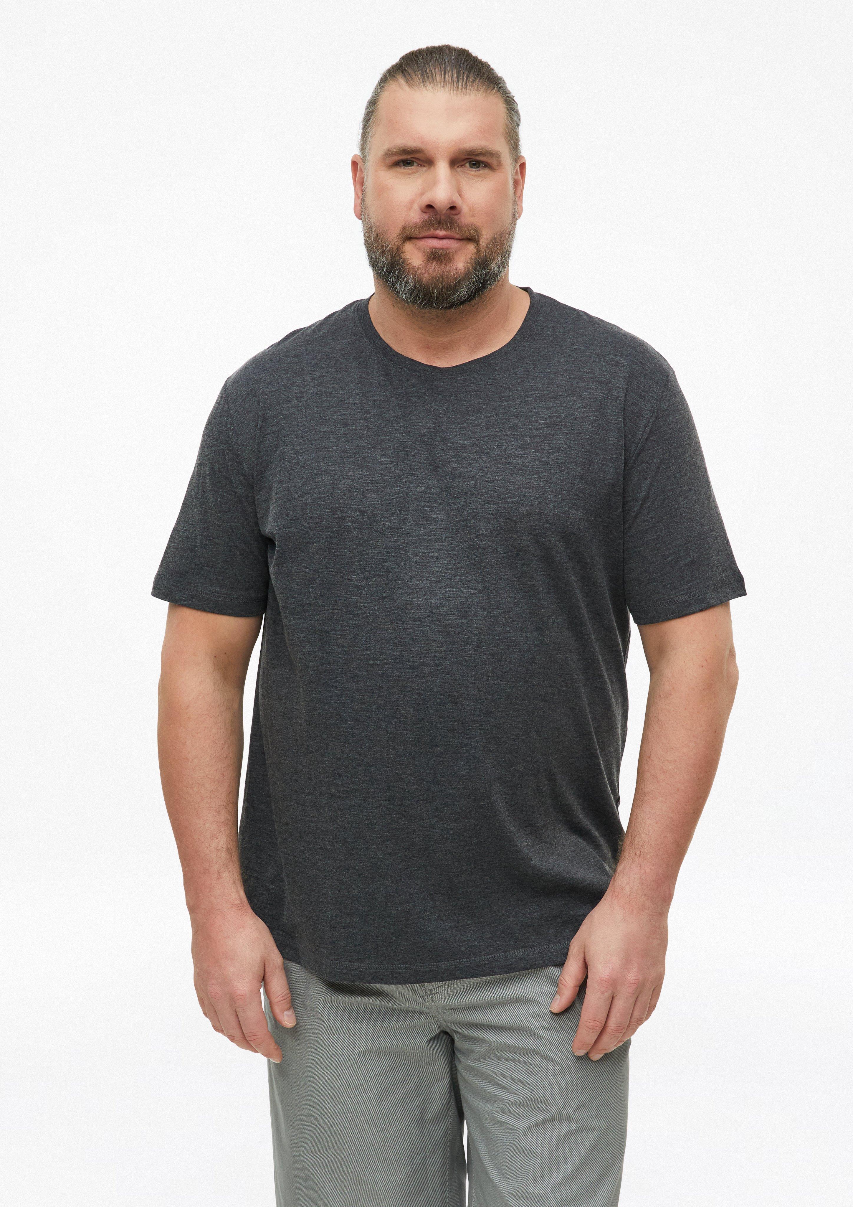 Herren Meliertes T-Shirt aus weichem Baumwollmix in  von s.Oliver Men Big Sizes