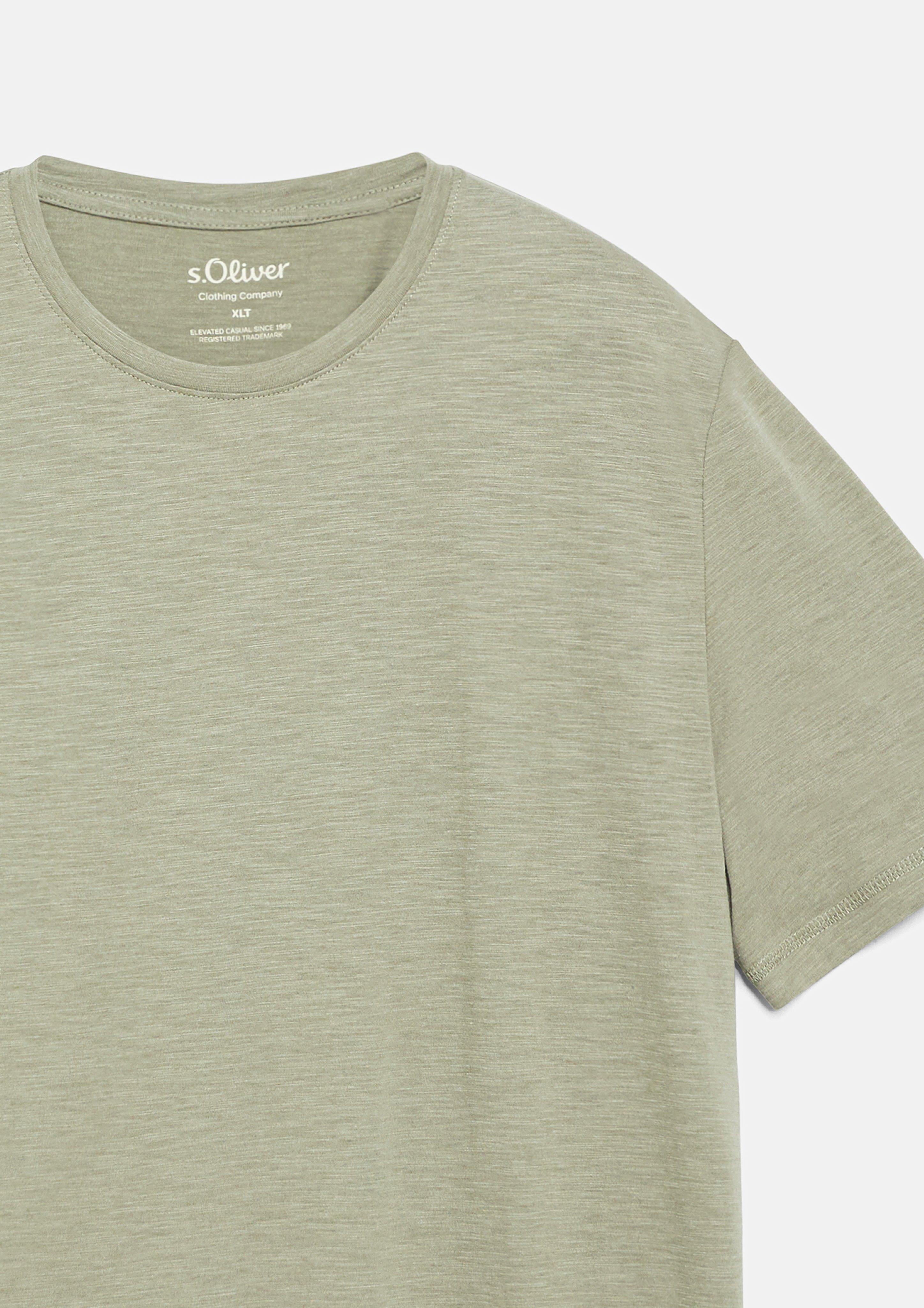 Hommes T-shirt en olive de s.Oliver Men Tall Sizes