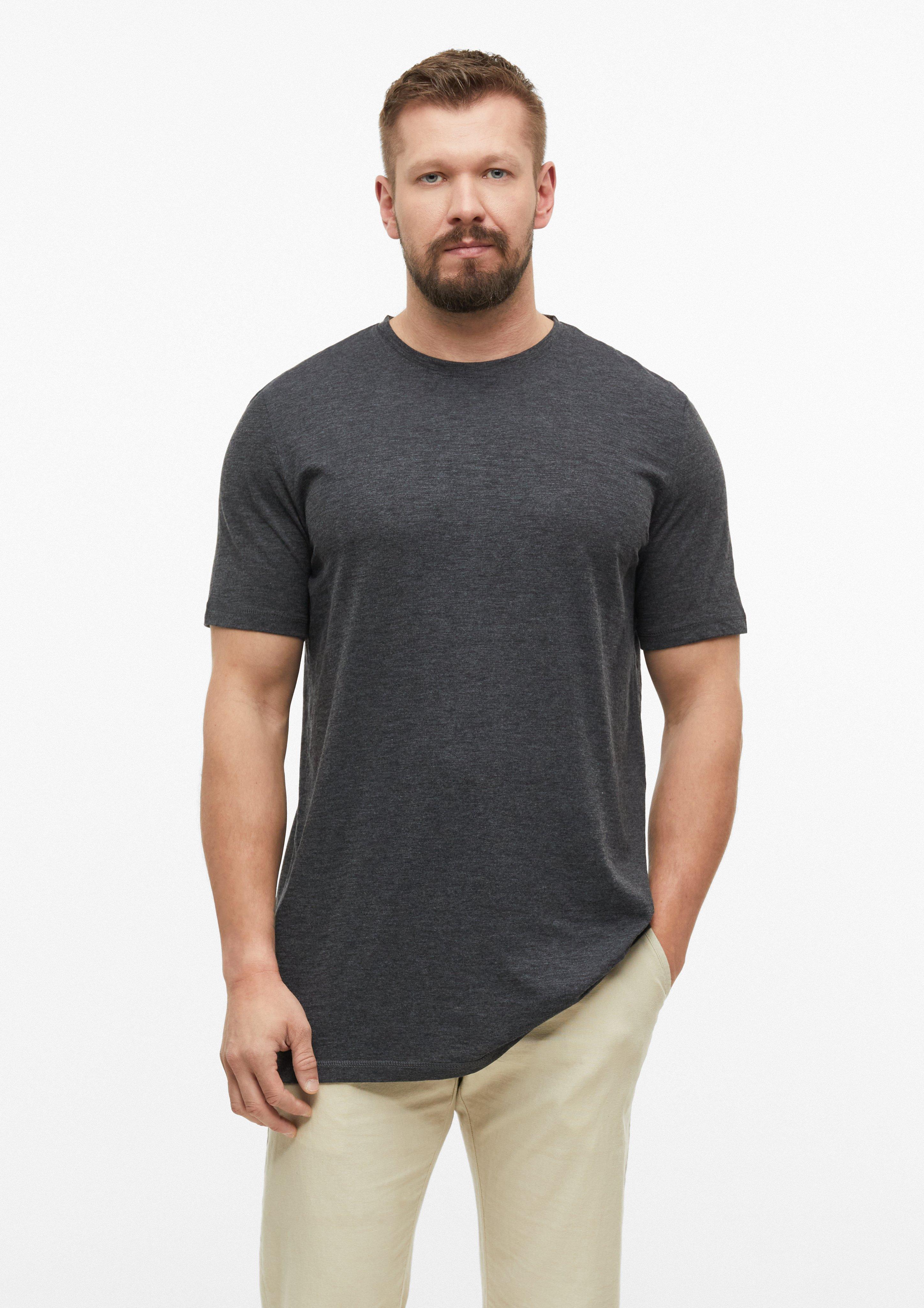 Hommes T-Shirt en noir de s.Oliver Men Tall Sizes