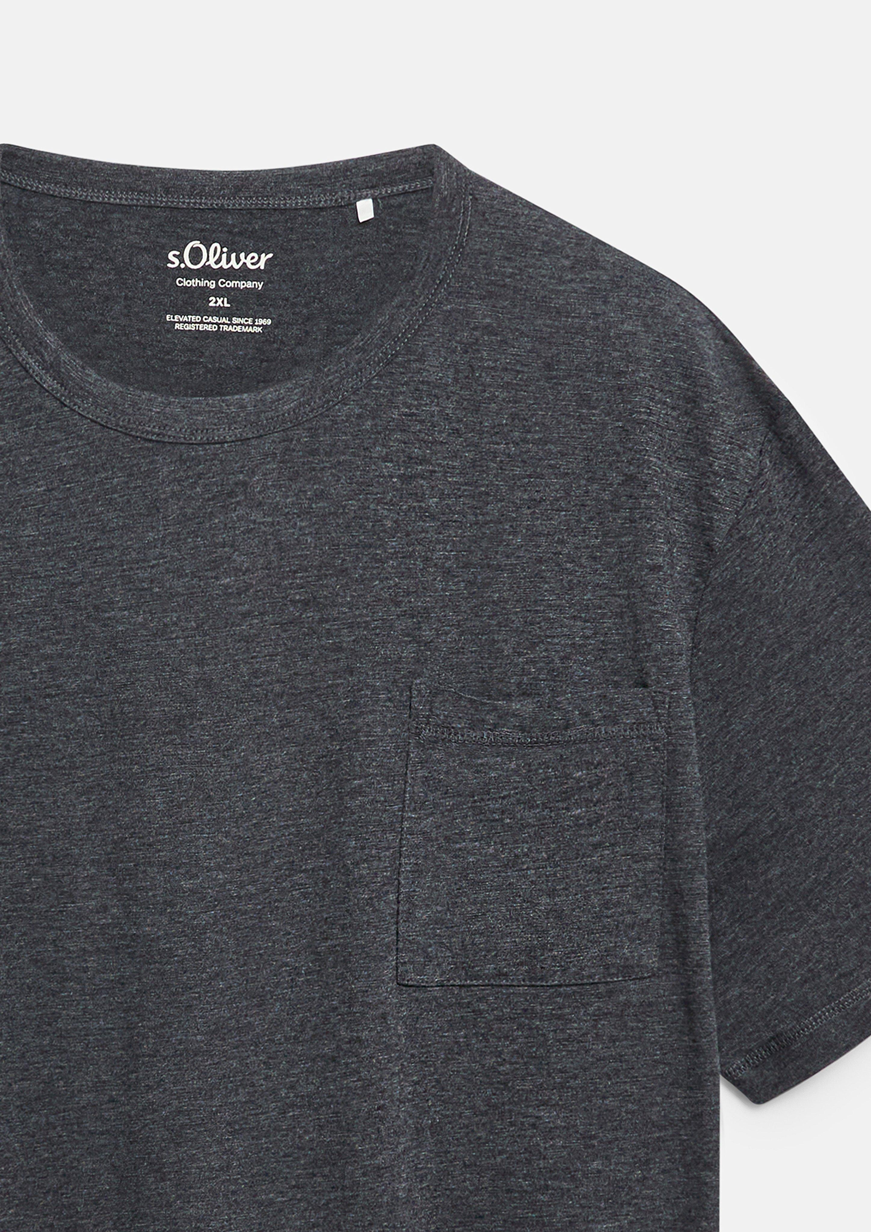 Herren T-Shirt in schwarz von s.Oliver Men Big Sizes