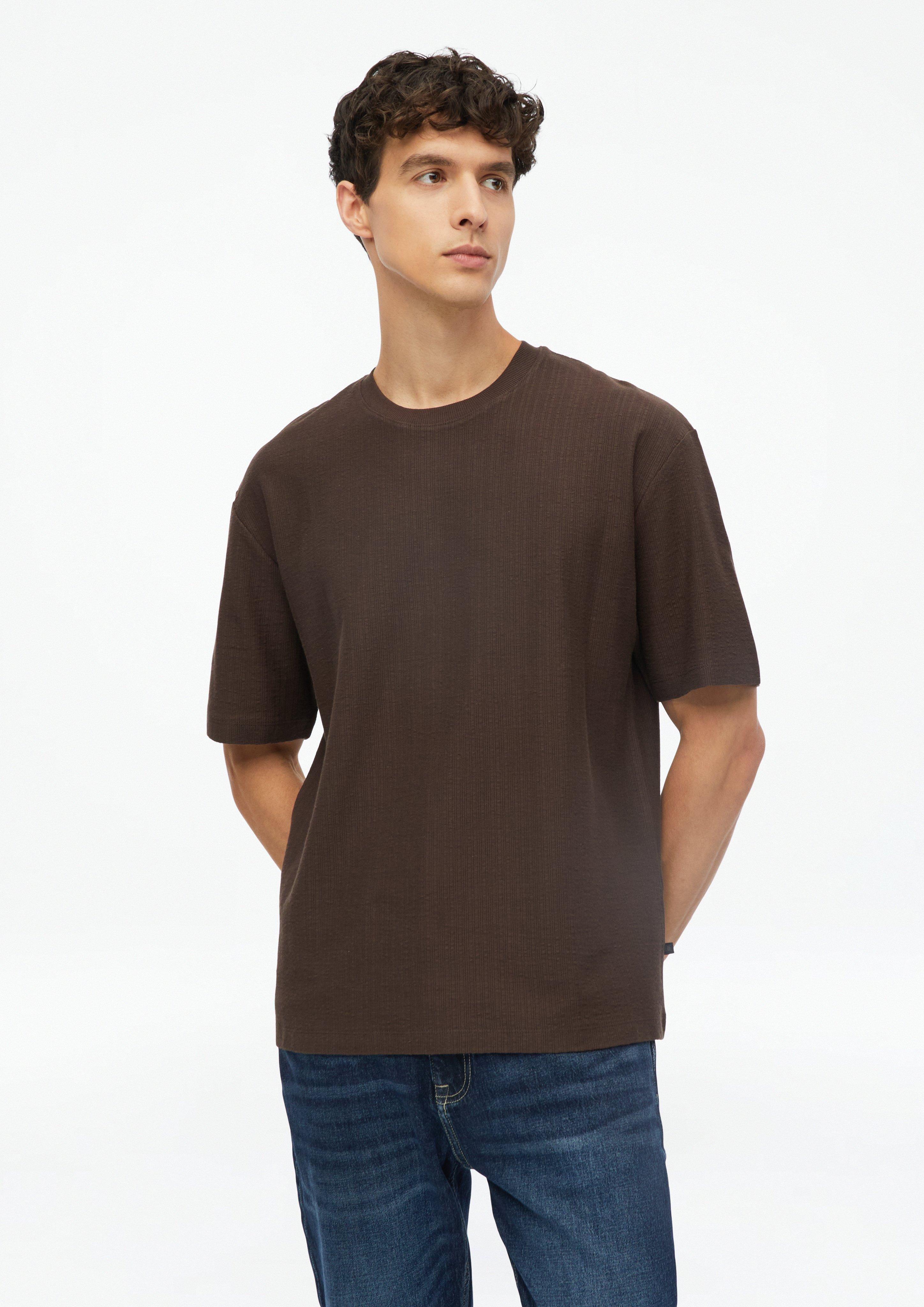 Heren T-Shirt in donkerbruin van s.Oliver