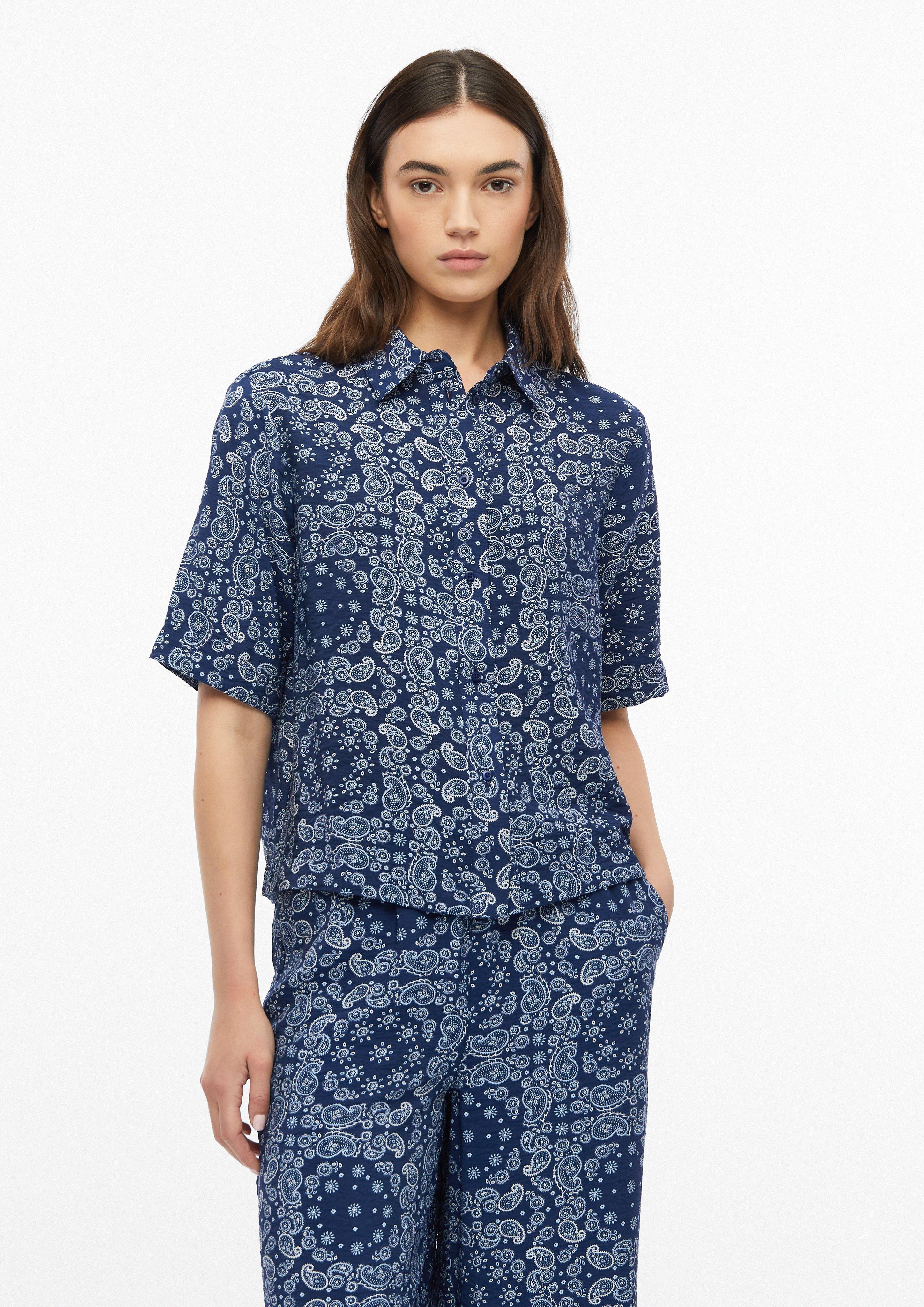 Zenske Bluza iz viskozne mešanice kroja Boxy Fit s teksturo v barvi  od s.Oliver