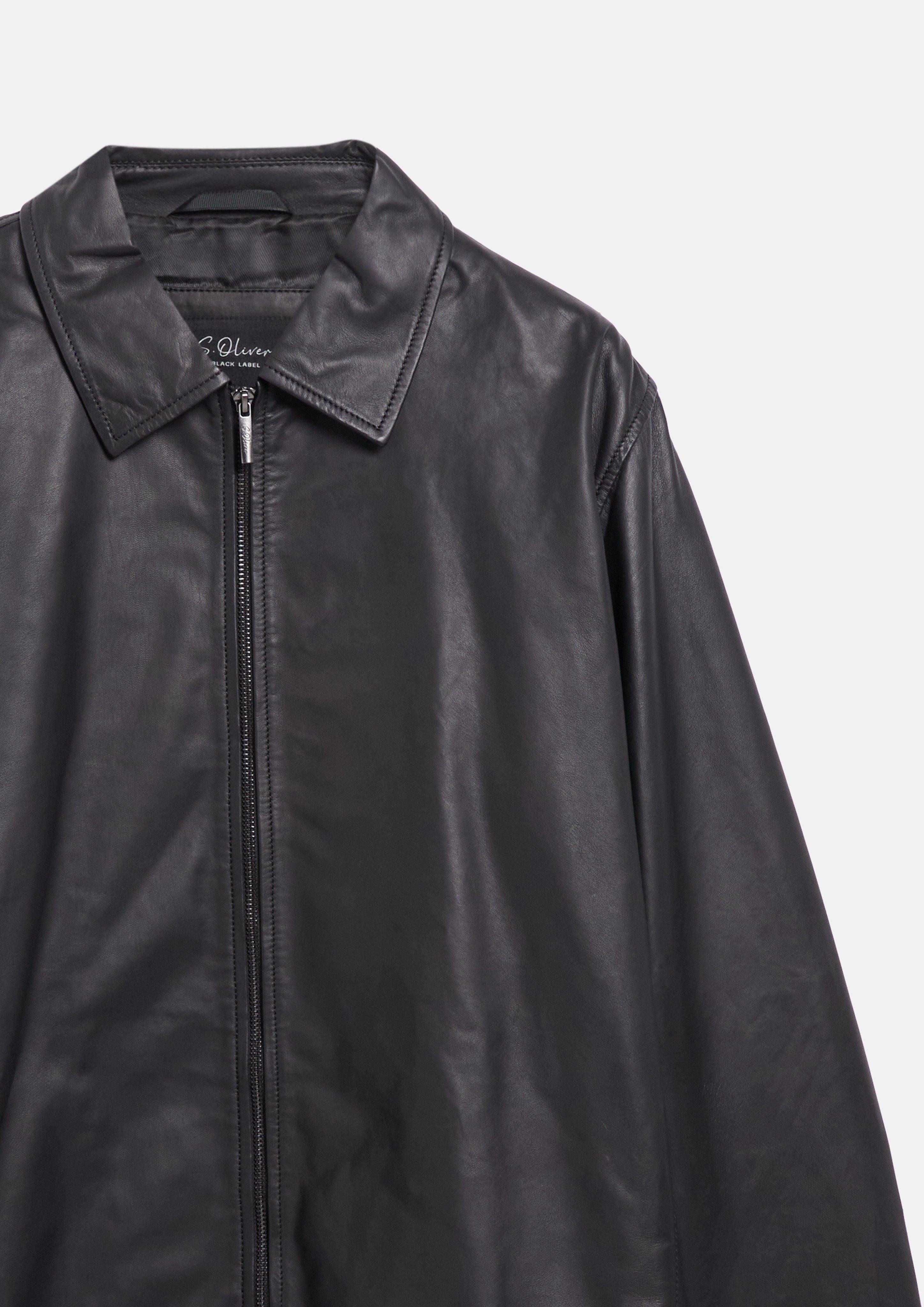 Men Outdoor jacket in black by s.Oliver BLACK LABEL