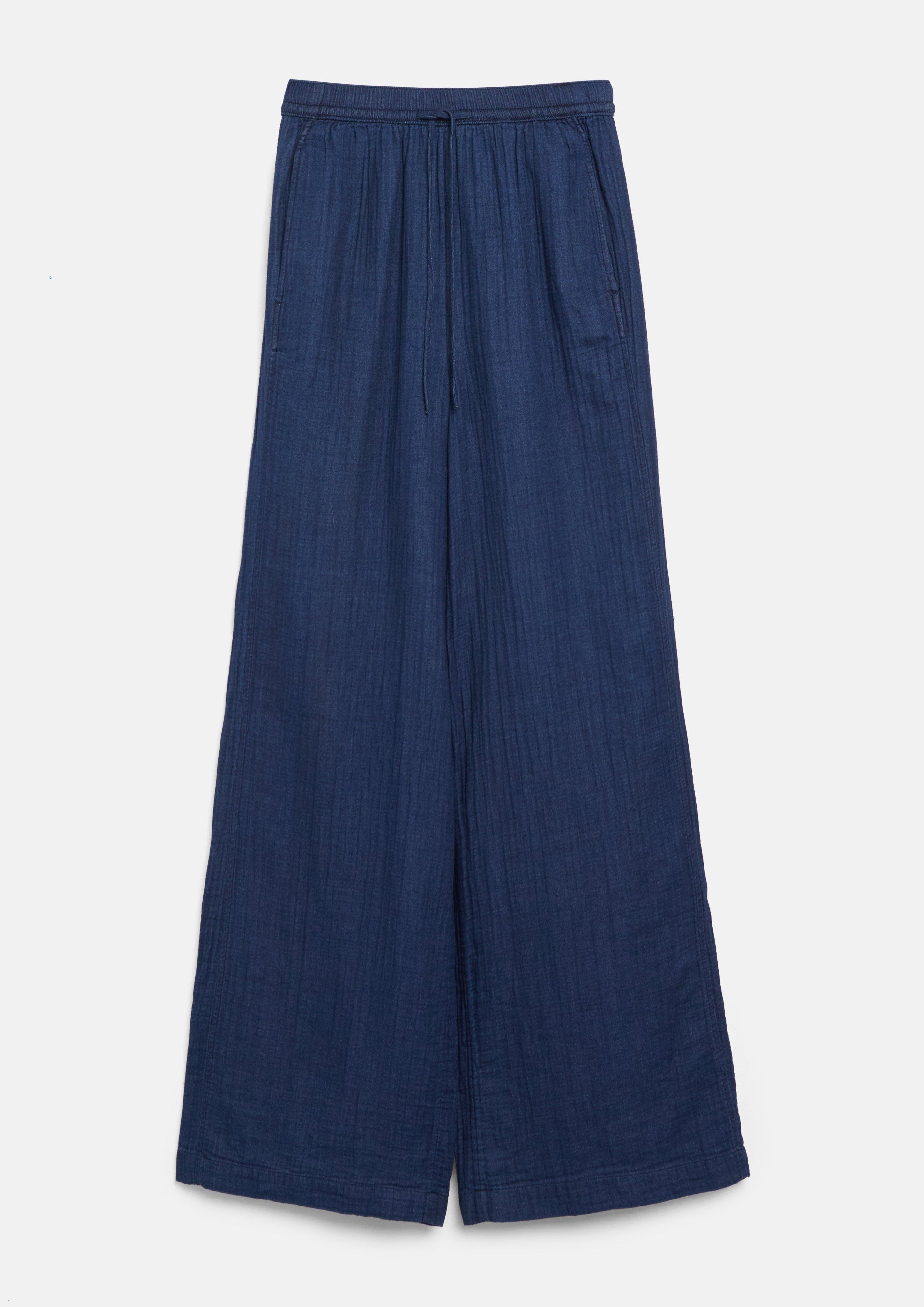 Dames Lichte broek met wijde pijpen in denimlook in  van s.Oliver