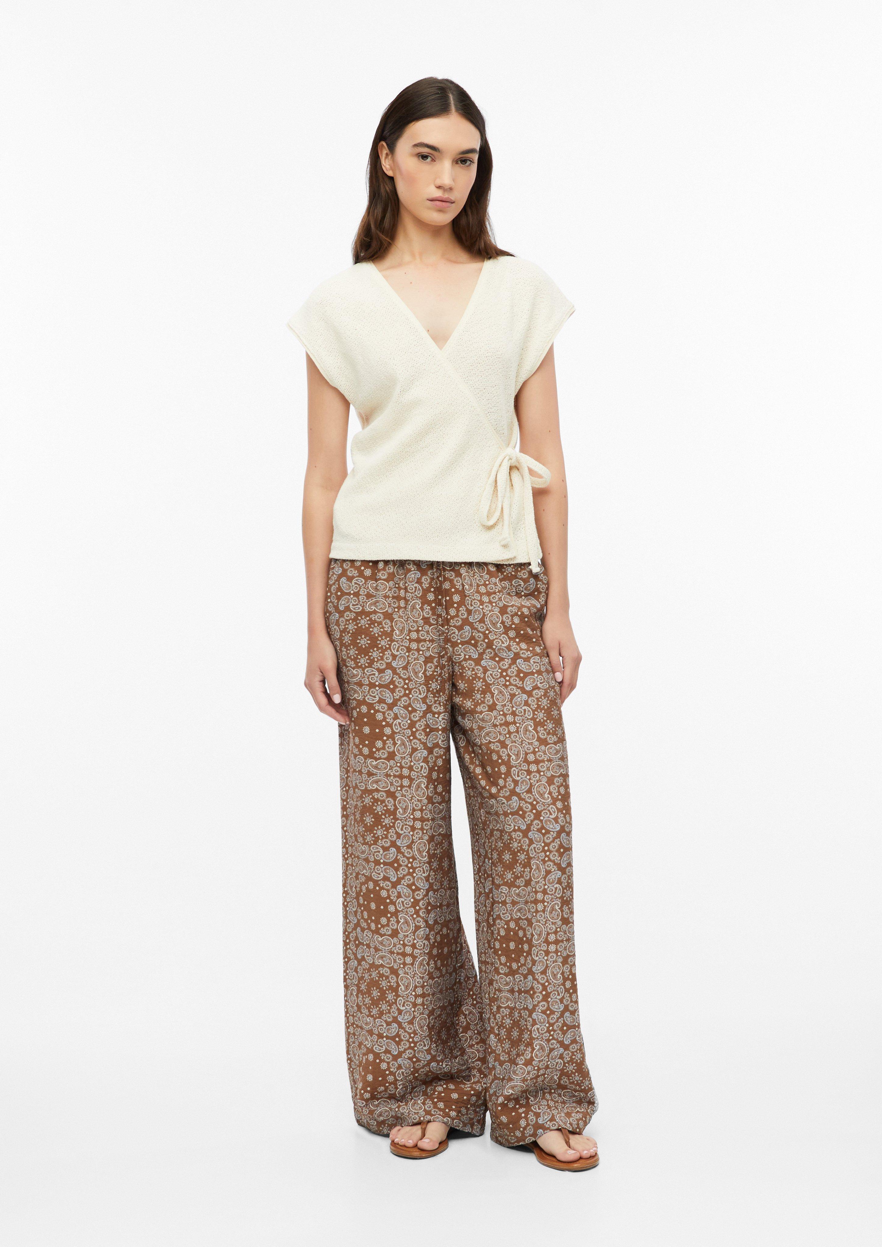 Damen Strukturierte Wide-Leg-Hose aus Viskosemix in  von s.Oliver
