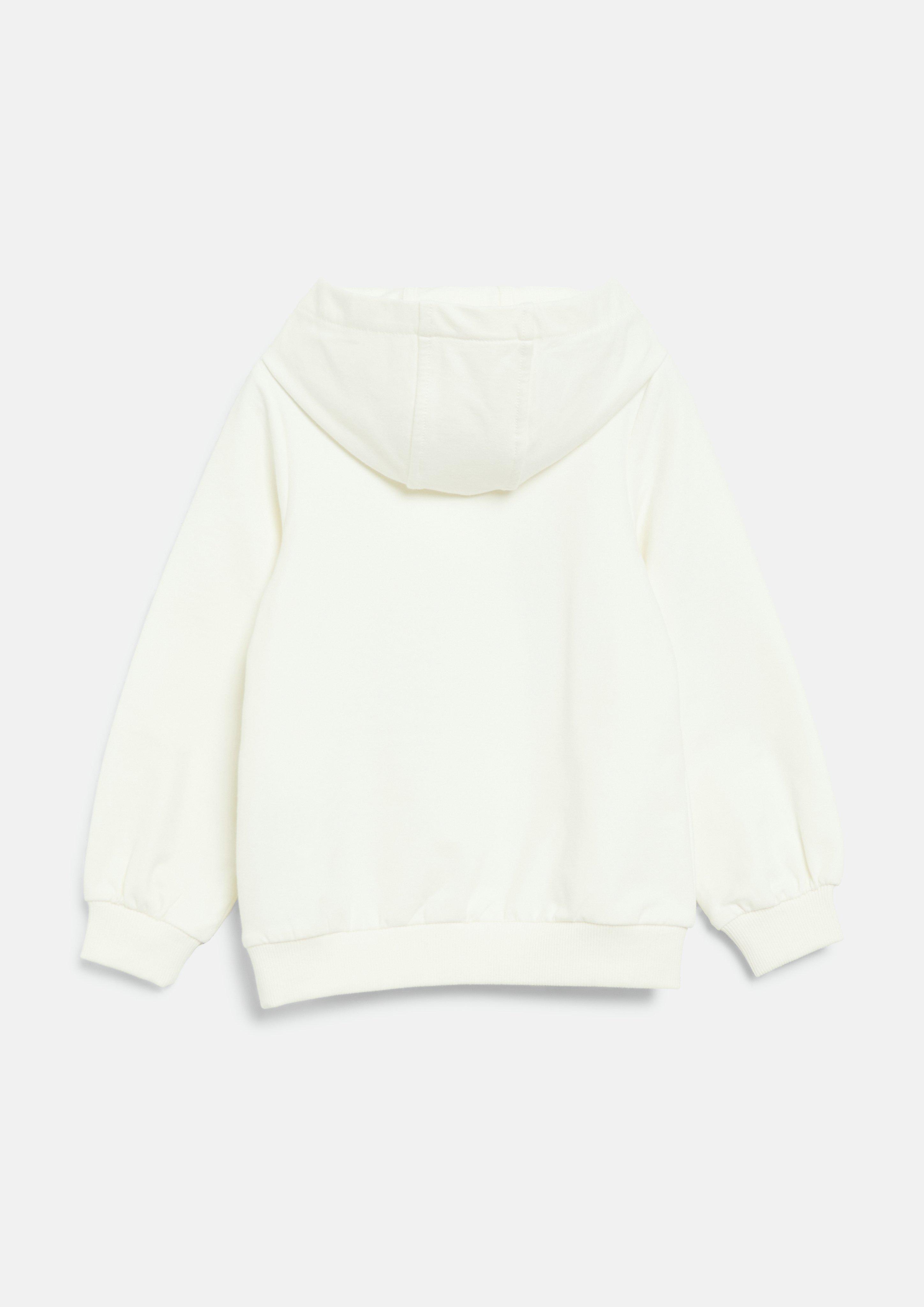 Junior Sweat à capuche brodé en crème de s.Oliver