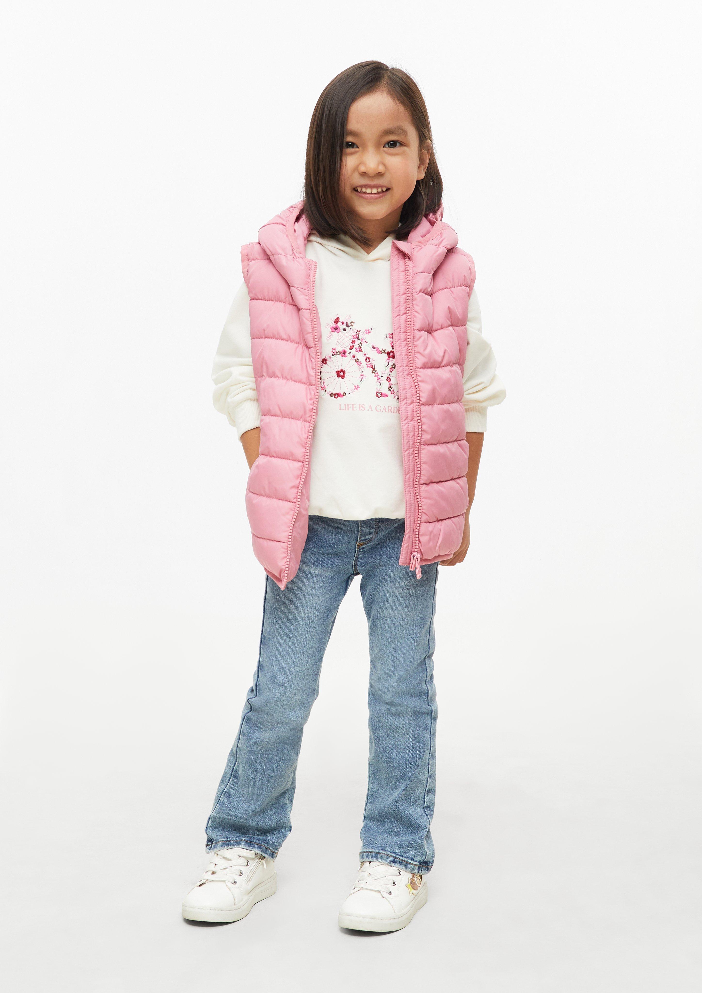 Kinder Hoodie mit Stickerei in creme von s.Oliver