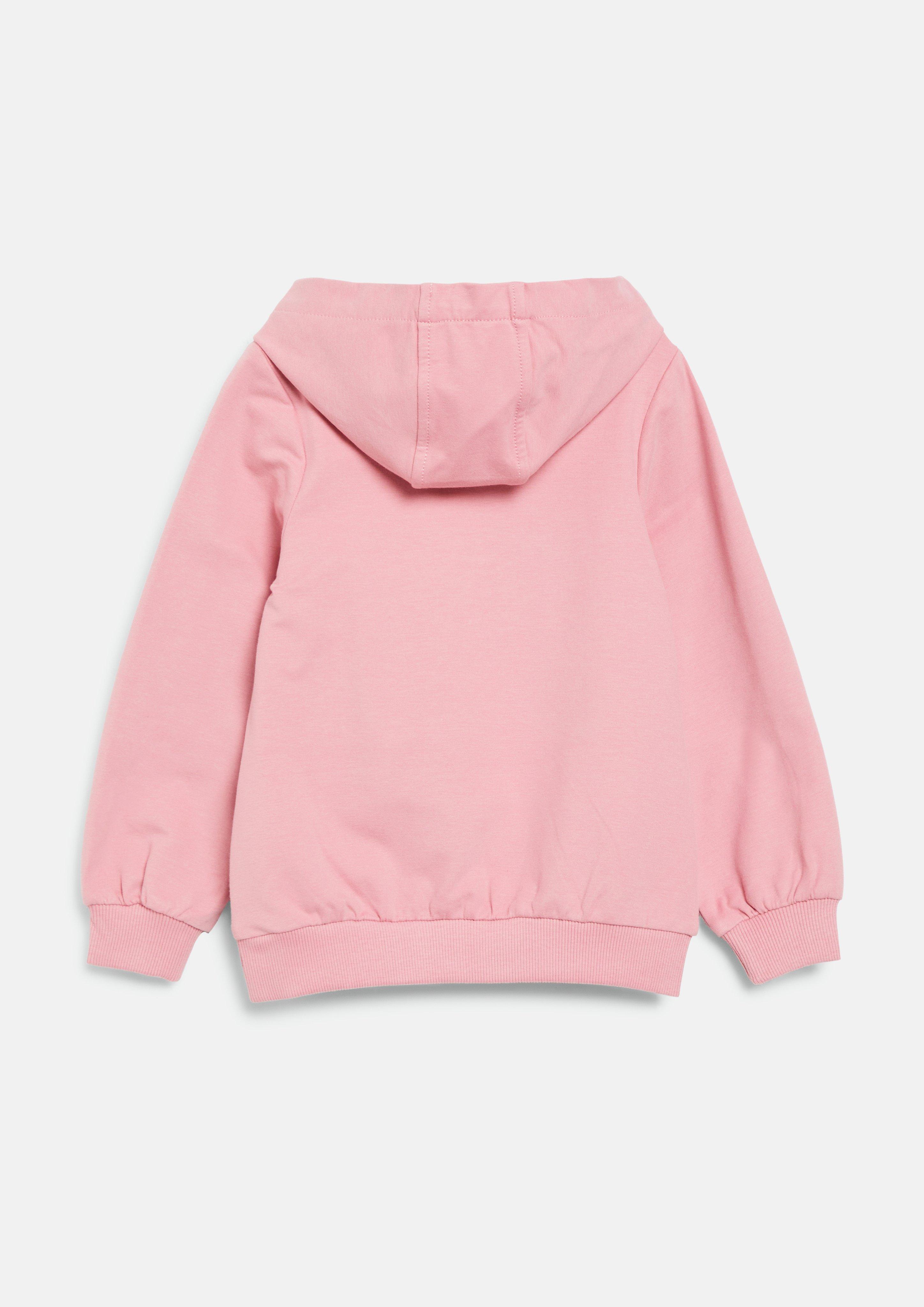 Junior Sweat à capuche brodé en rose de s.Oliver