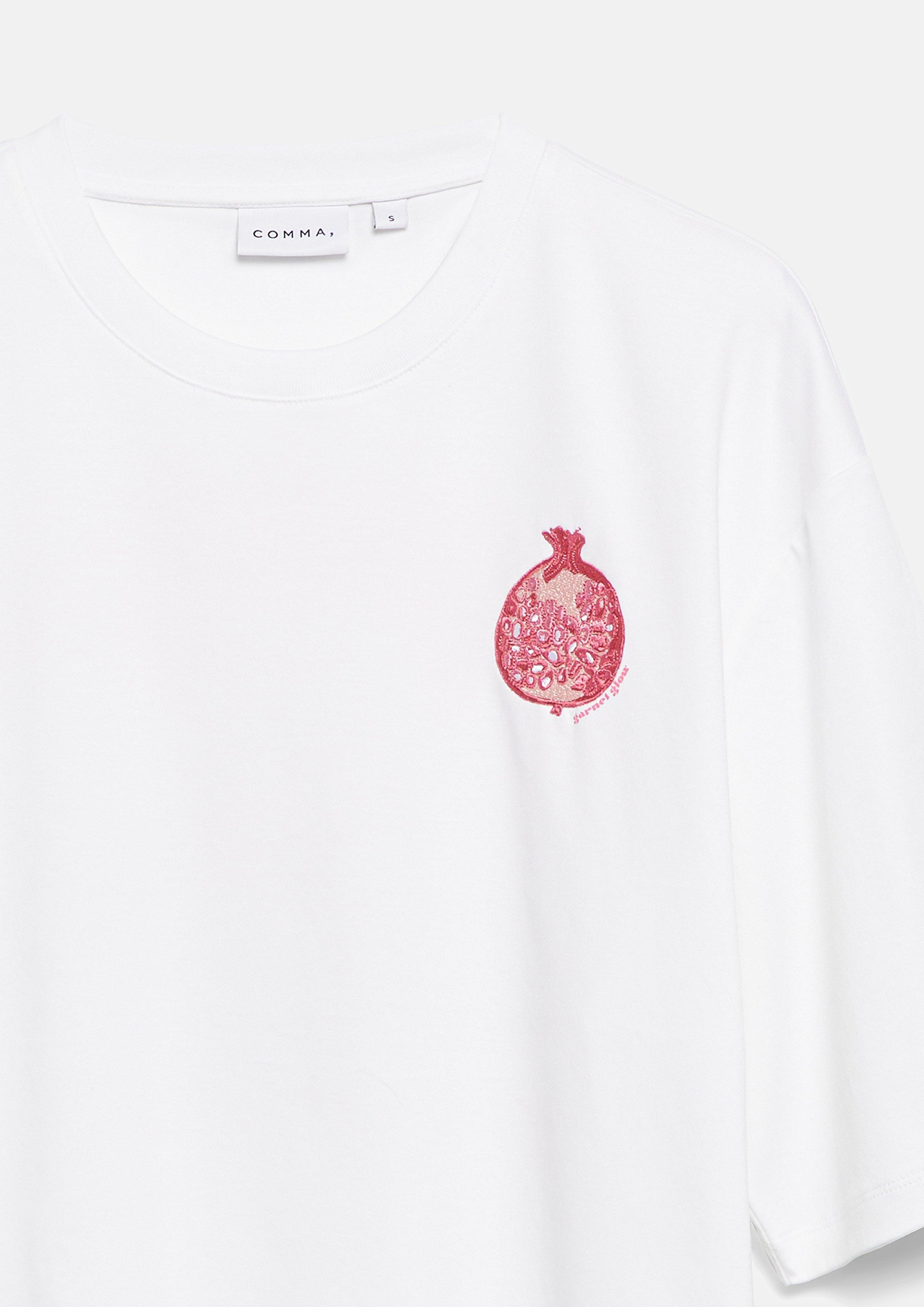 Comma T-Shirt Donna Scollo A V Basic Colore 1428 Taglia 50 - Capo Base Di Qualità
