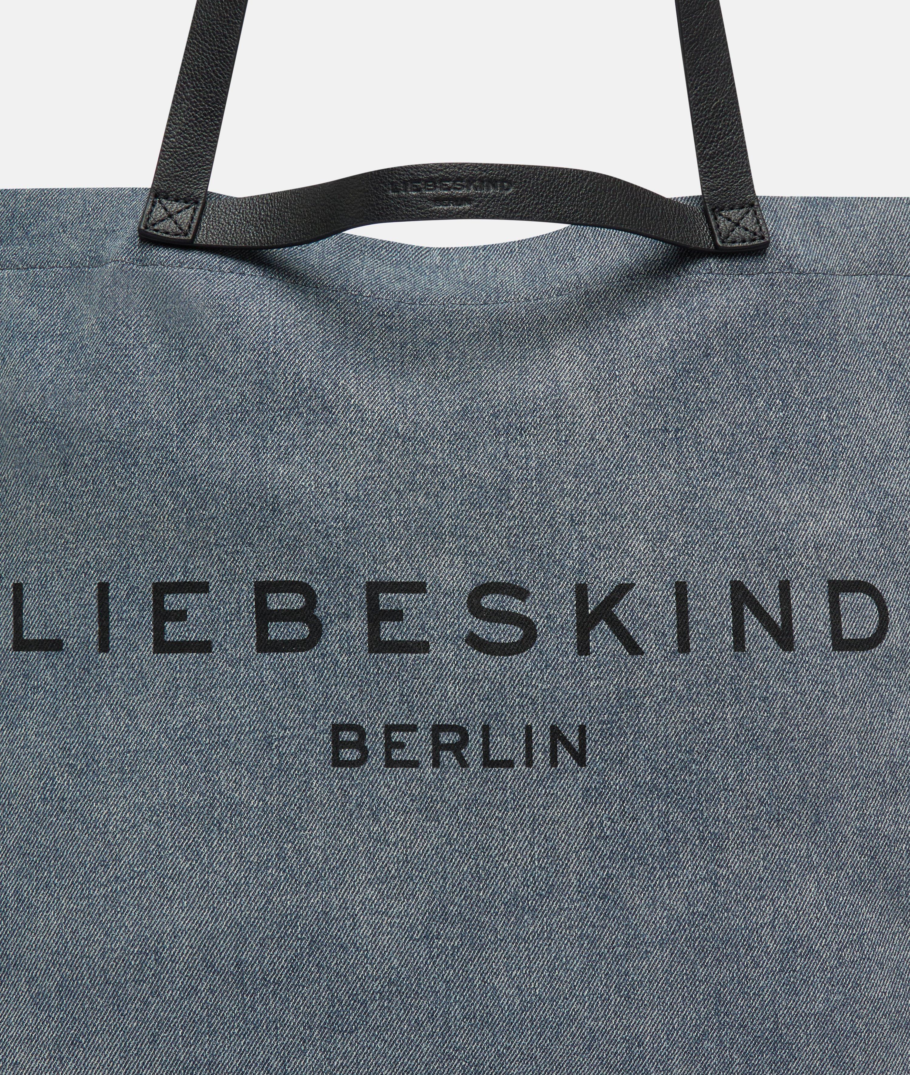 Denim Aurora Shopper L in blau & beige