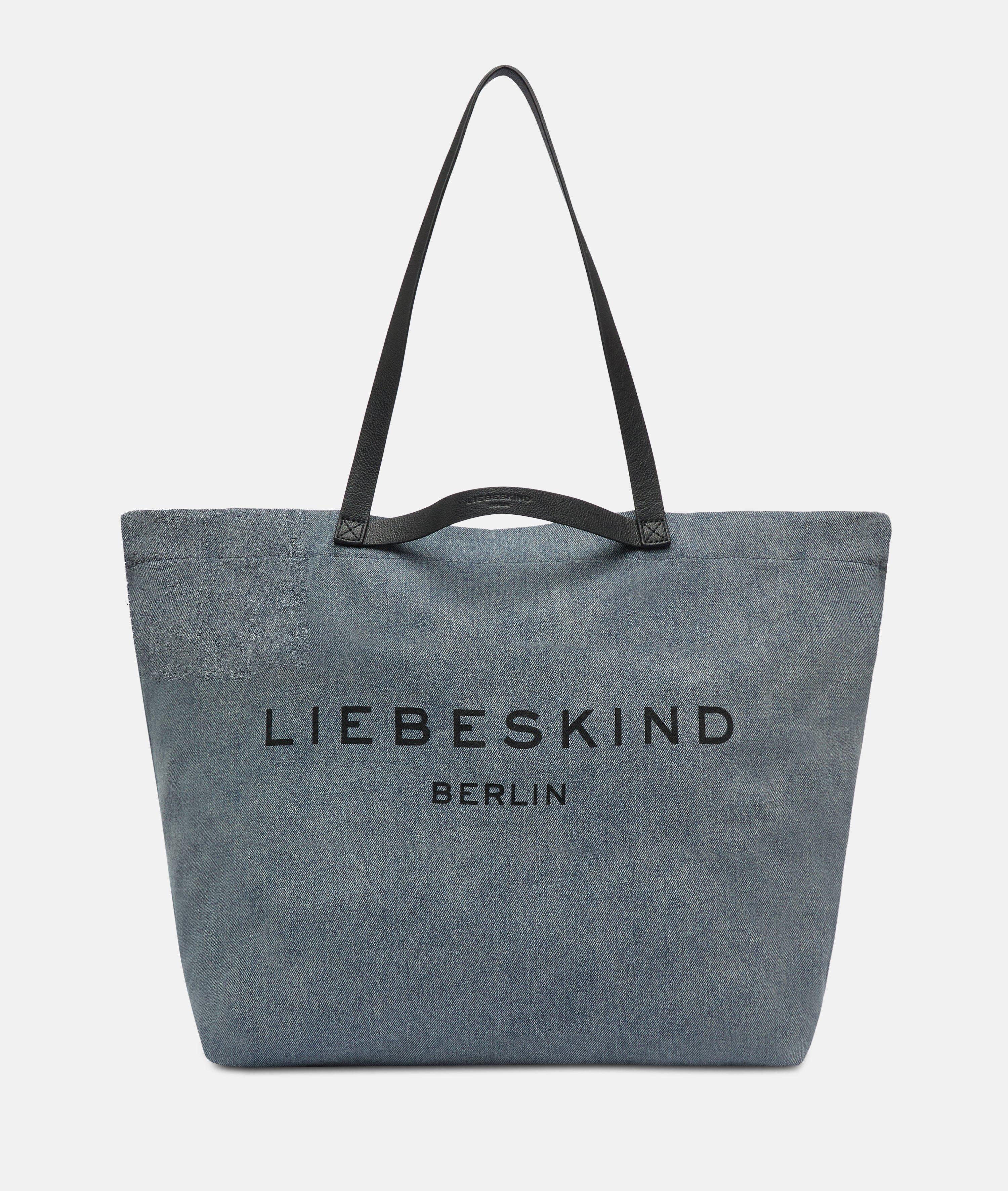 Denim Aurora Shopper L in blau & beige