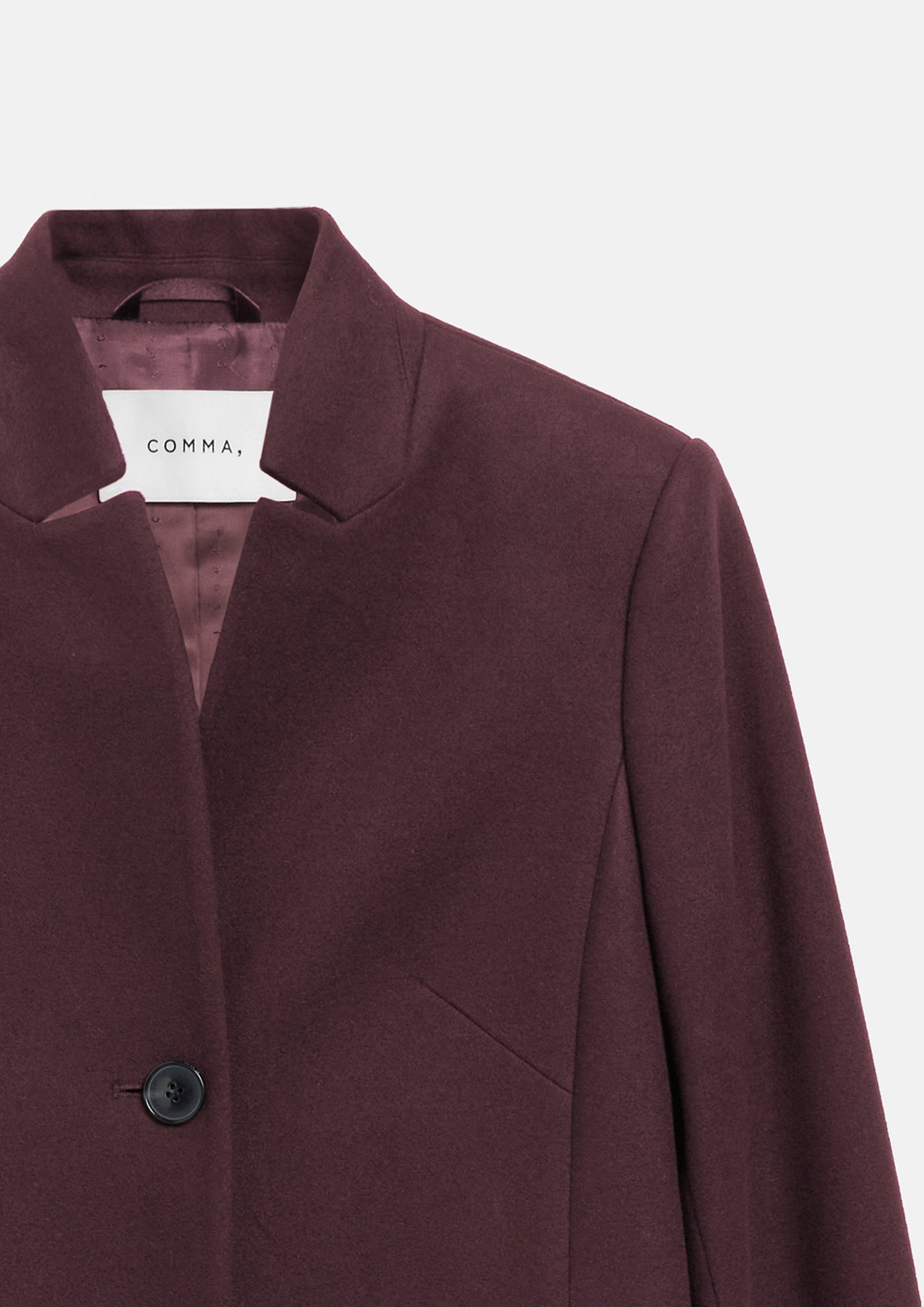 Damen Taillierter Blazer-Mantel aus weichem Viskosemix in rot von comma