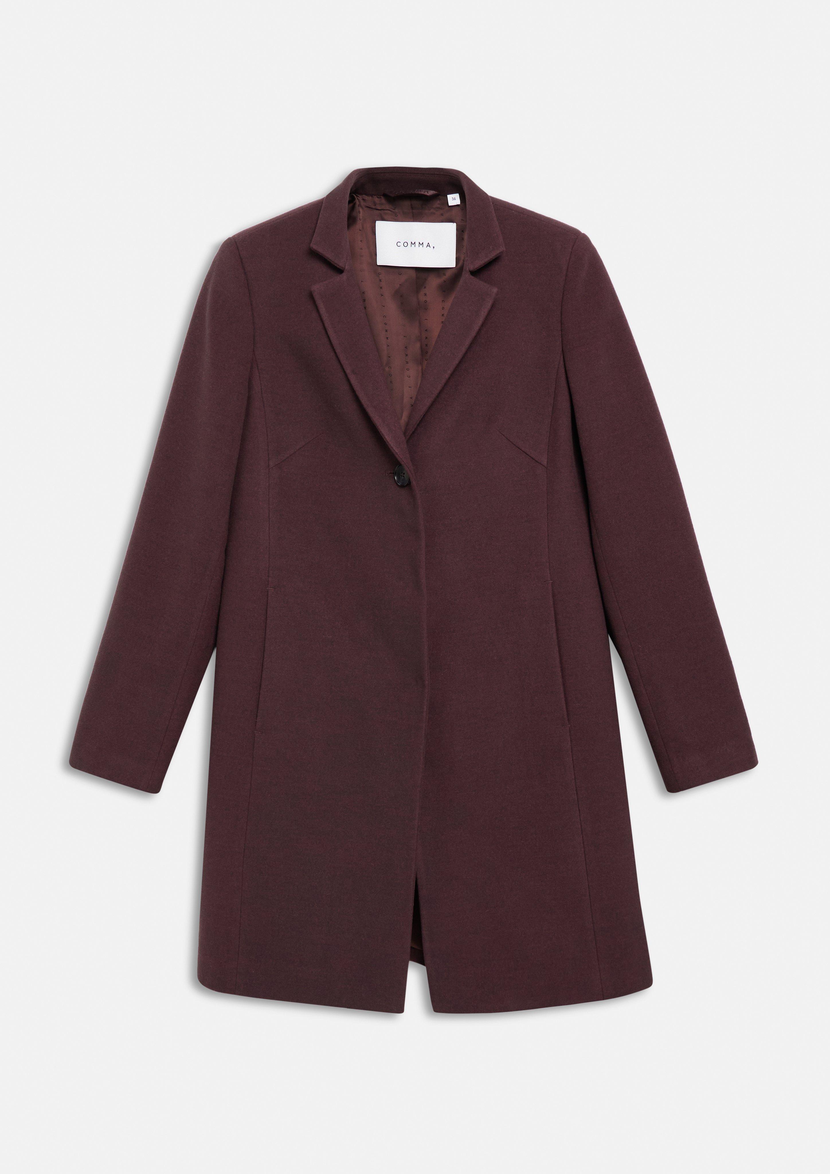 Outdoor coat in bordeaux by COMMA