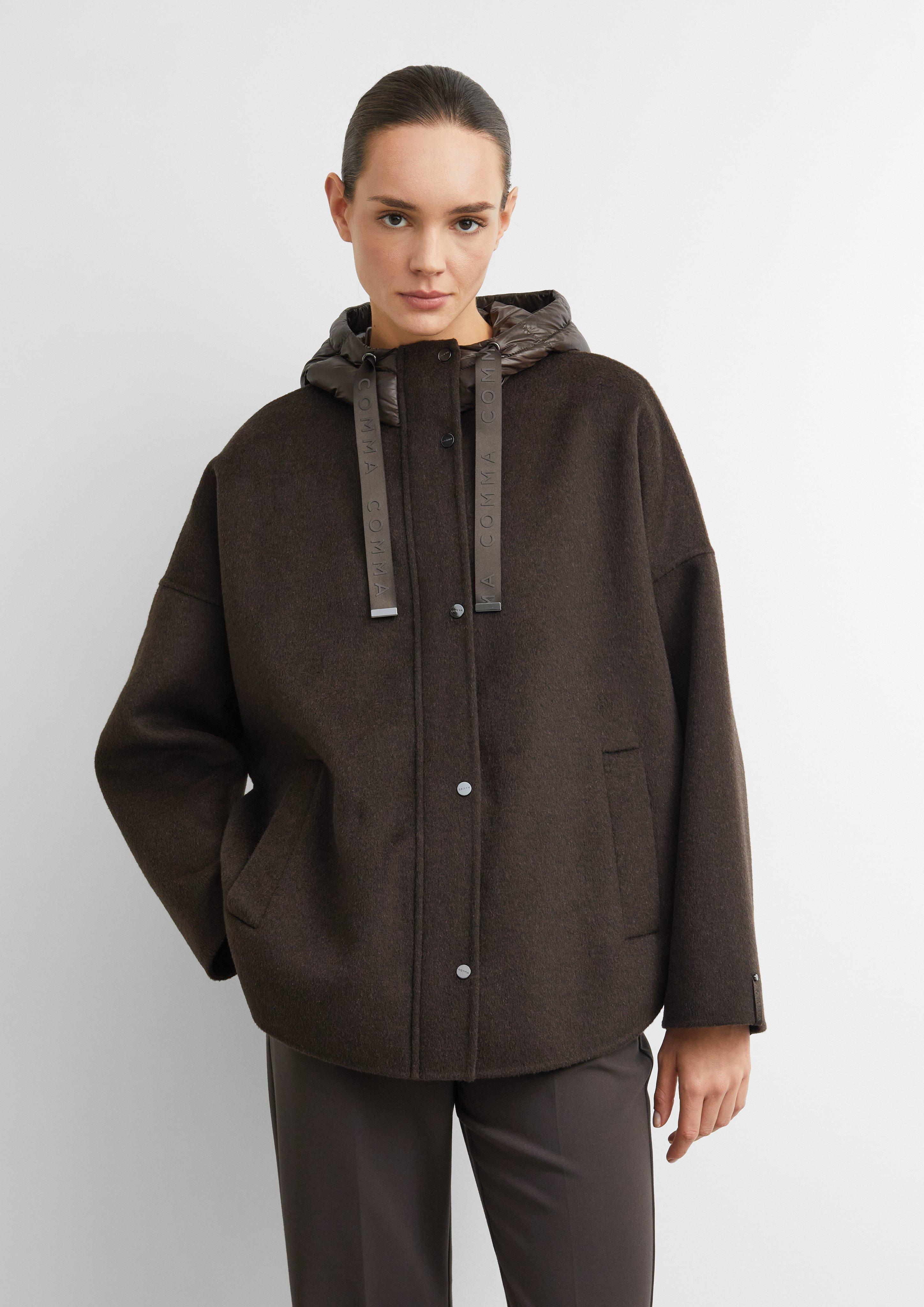 Outdoor-Jacke in dunkelbraun von COMMA
