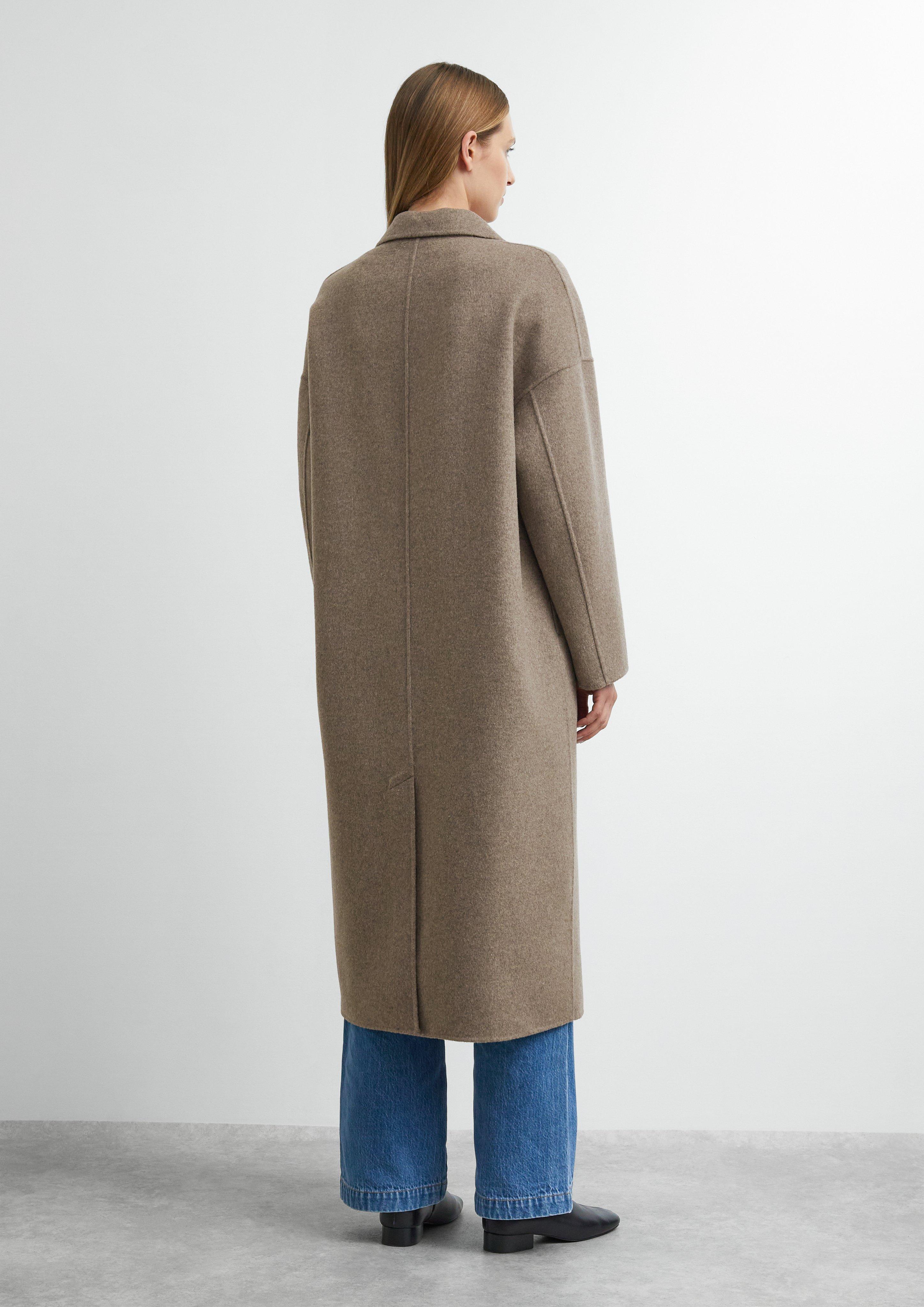 Damen Oversize Doubleface-Mantel aus Wollmix in braun von comma