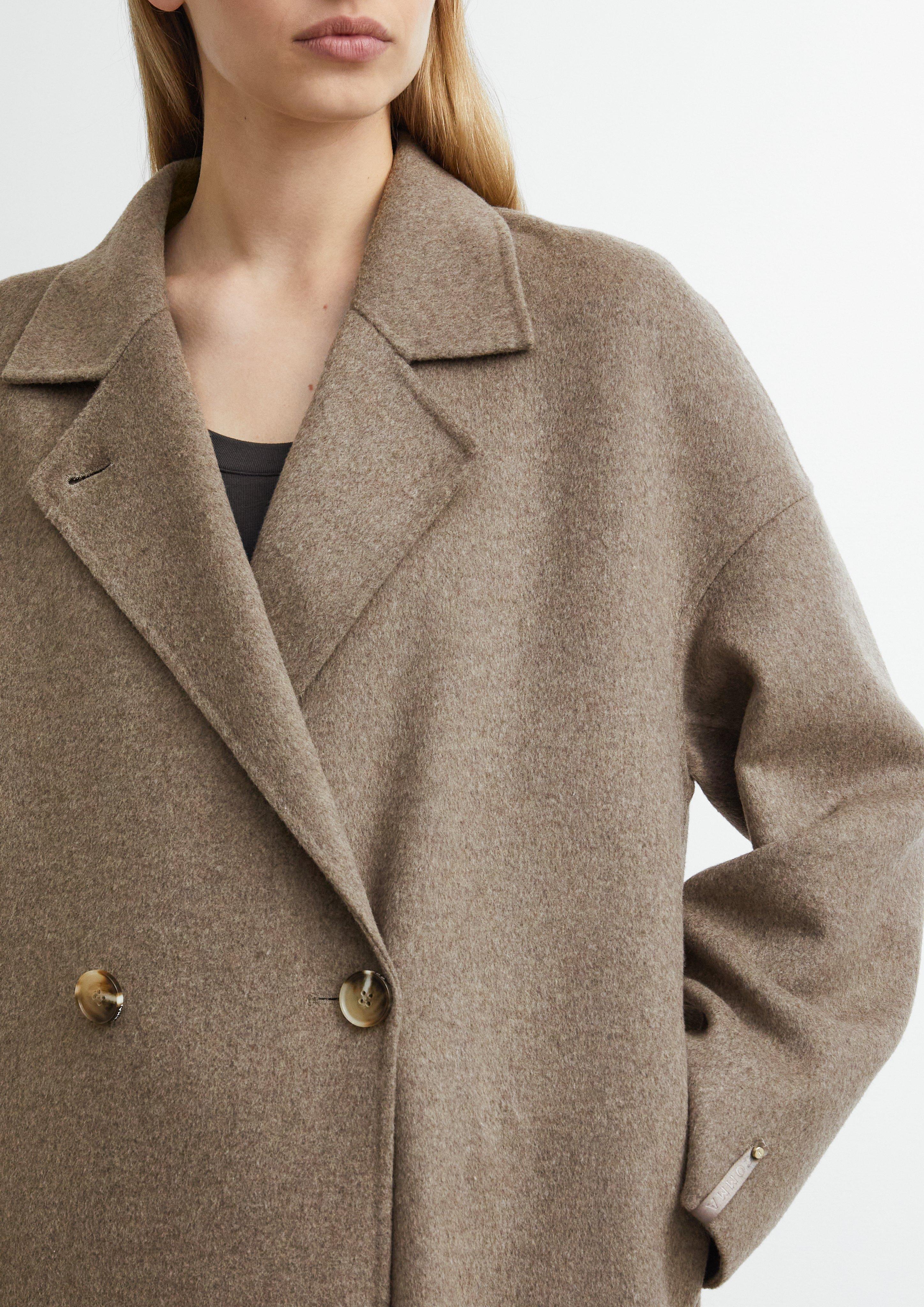 Damen Oversize Doubleface-Mantel aus Wollmix in braun von comma