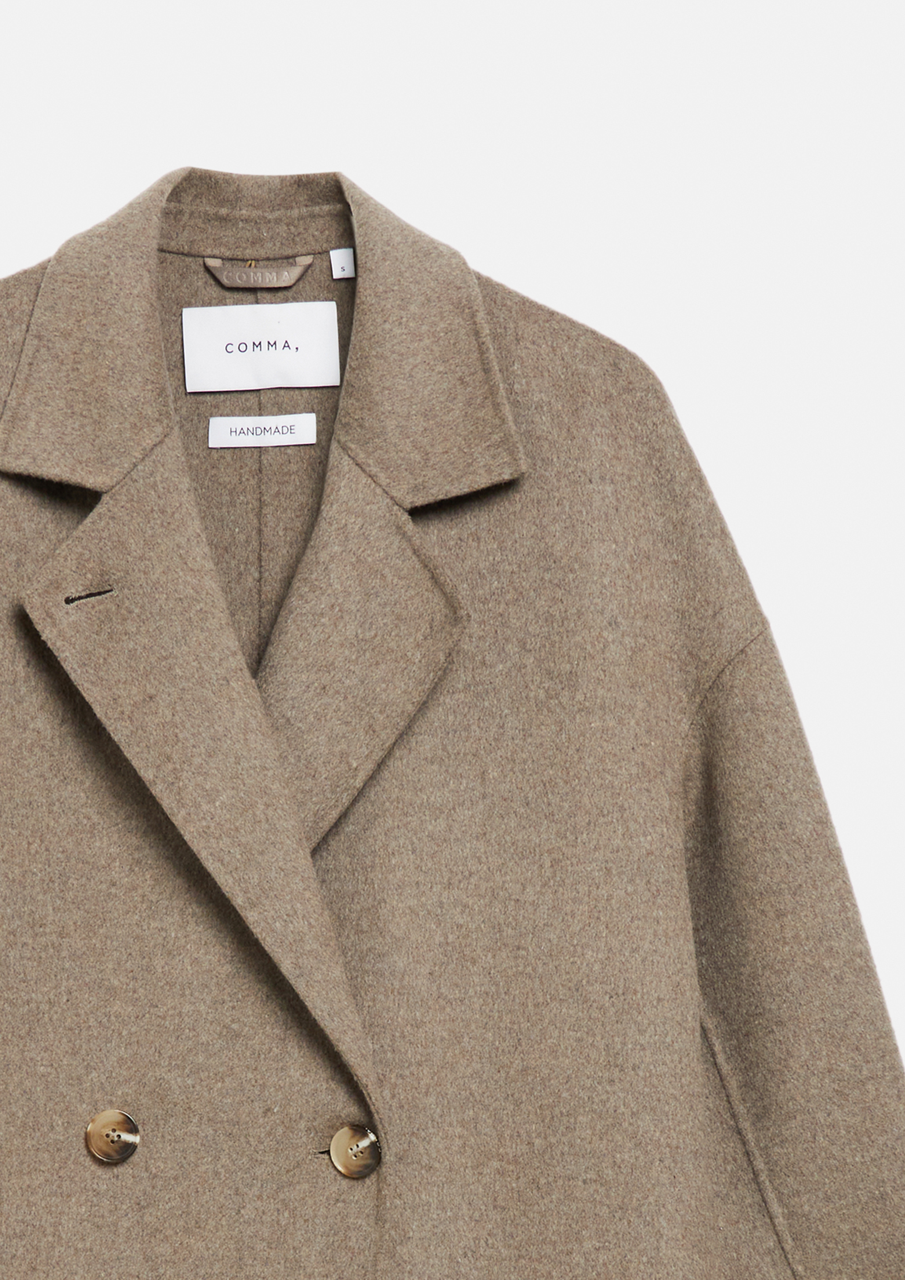 Damen Oversize Doubleface-Mantel aus Wollmix in braun von comma