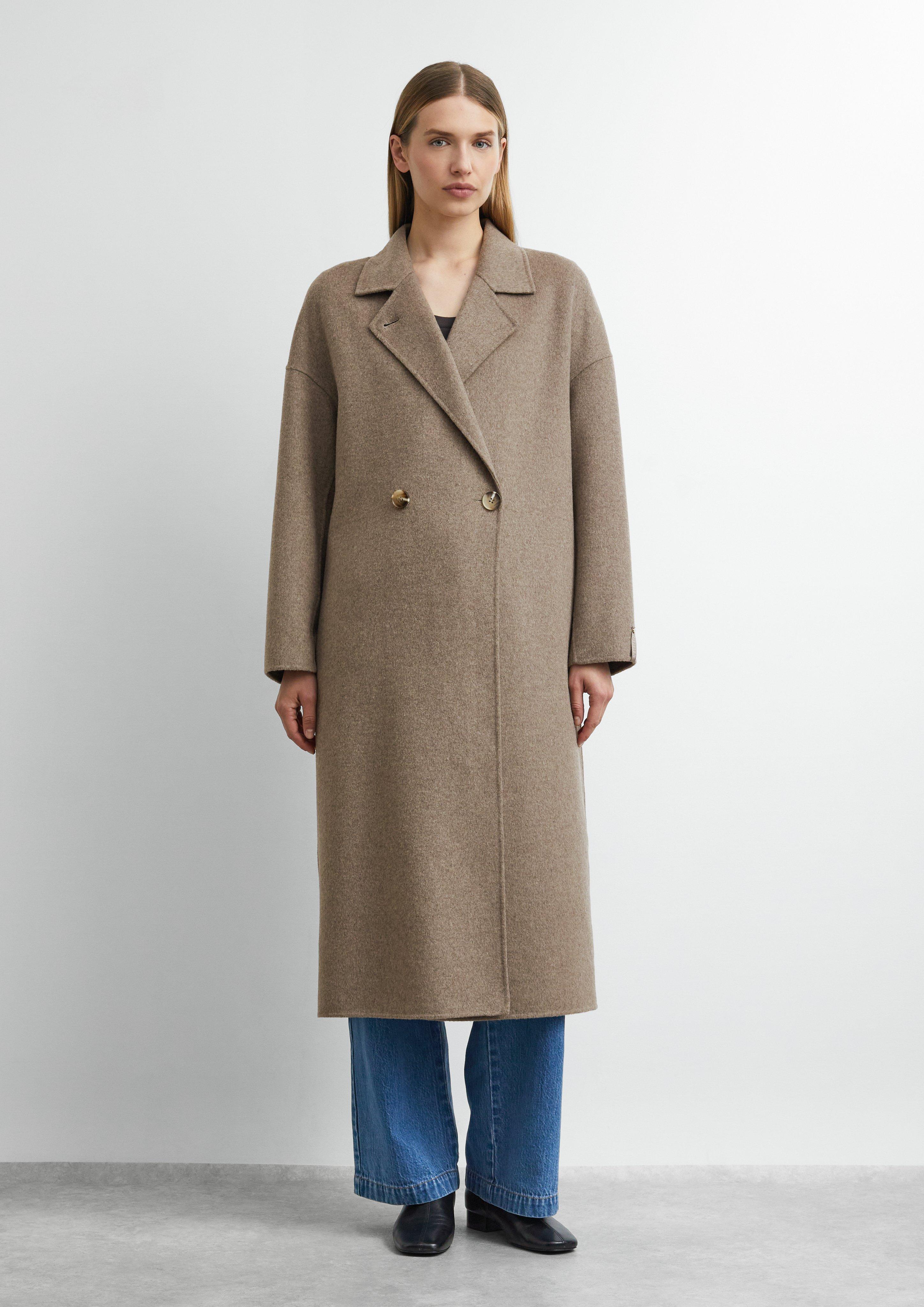 Damen Oversize Doubleface-Mantel aus Wollmix in braun von comma