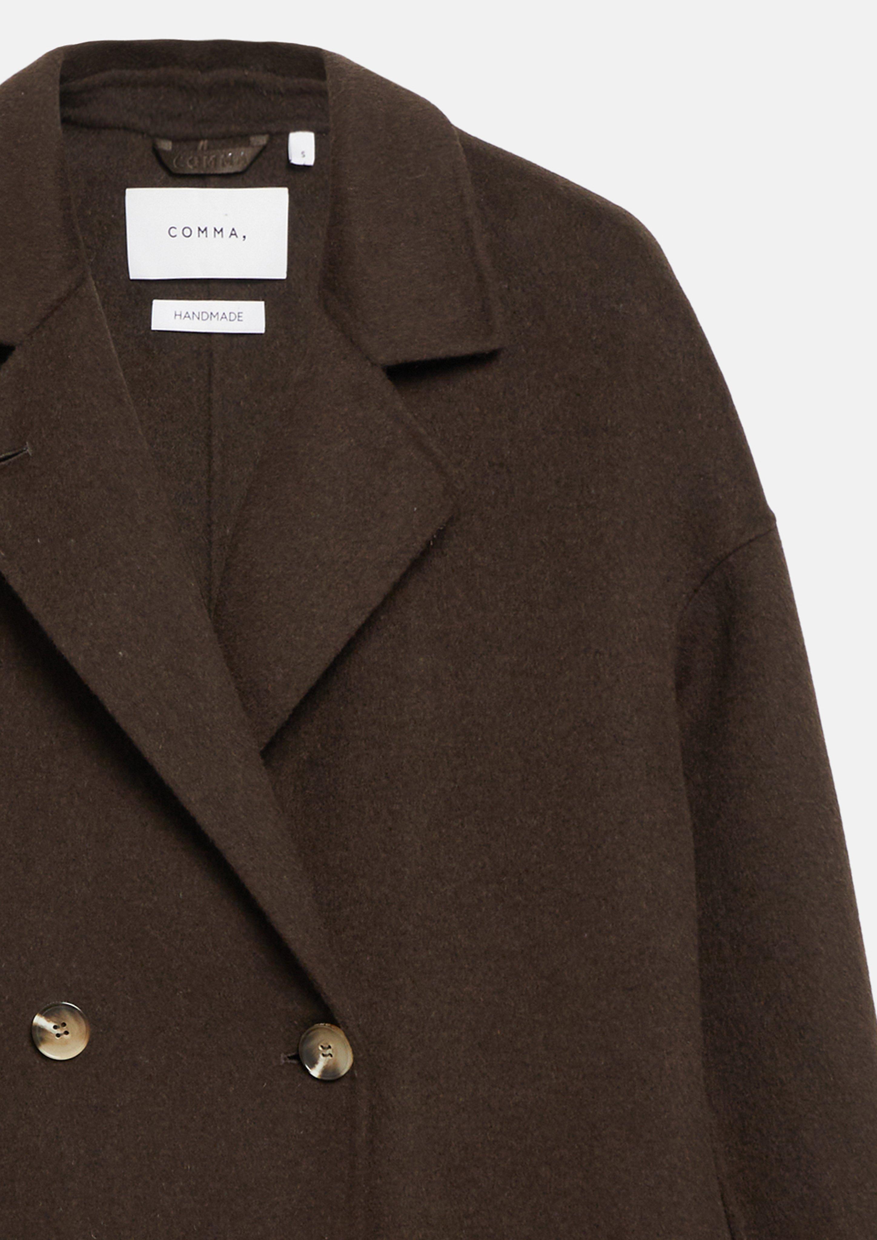 Damen Oversize Doubleface-Mantel aus Wollmix in braun von comma