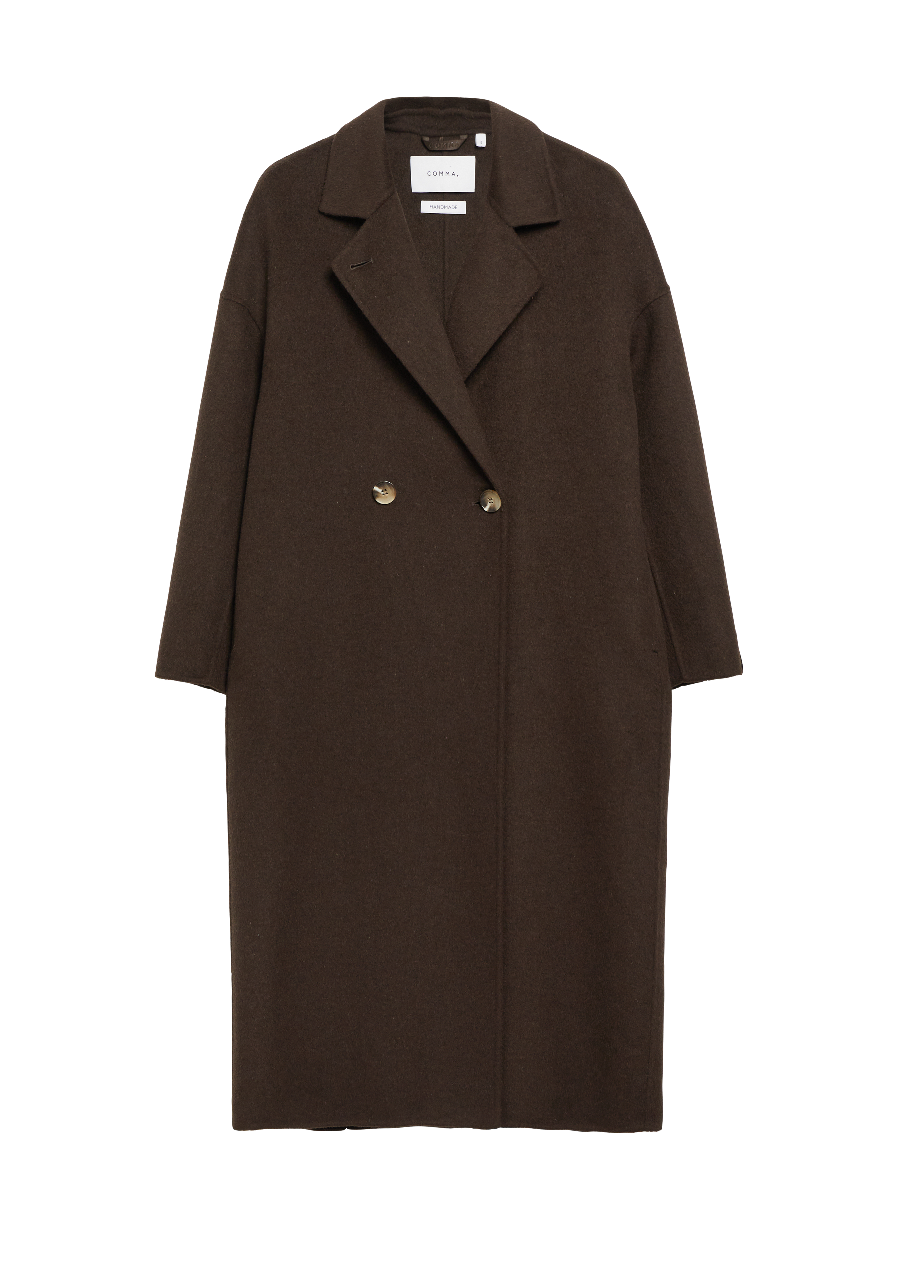 Oversized double-face jas van een wolmix