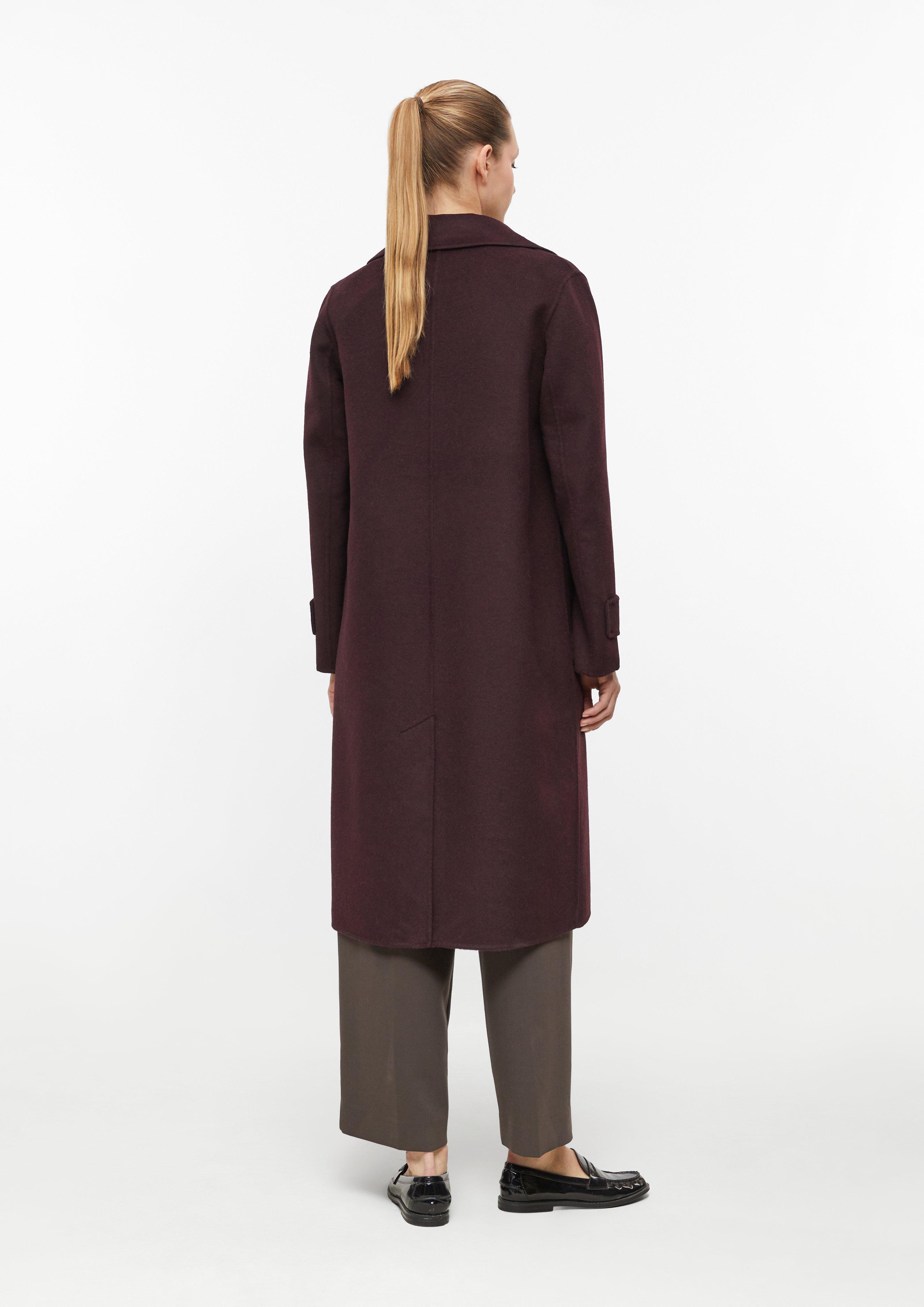 Damen Double-Face-Mantel im Loose Fit in rot von COMMA