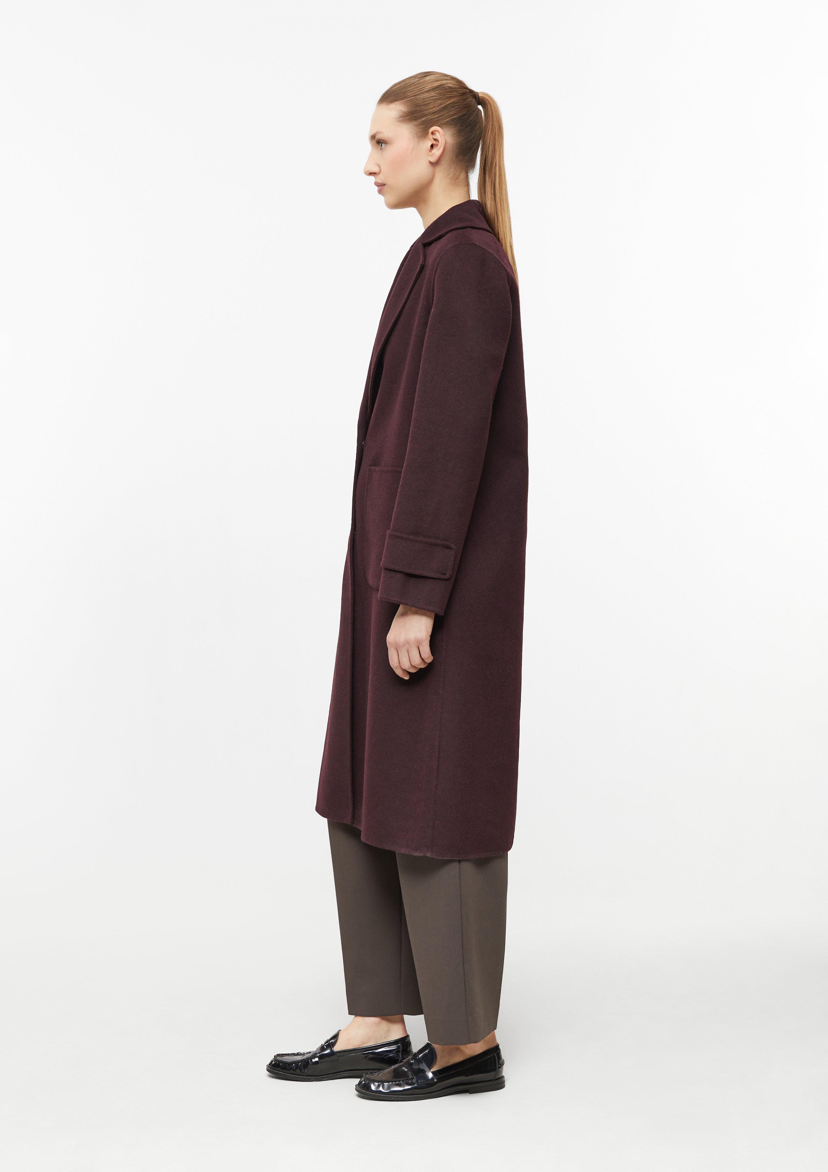 Damen Double-Face-Mantel im Loose Fit in rot von COMMA