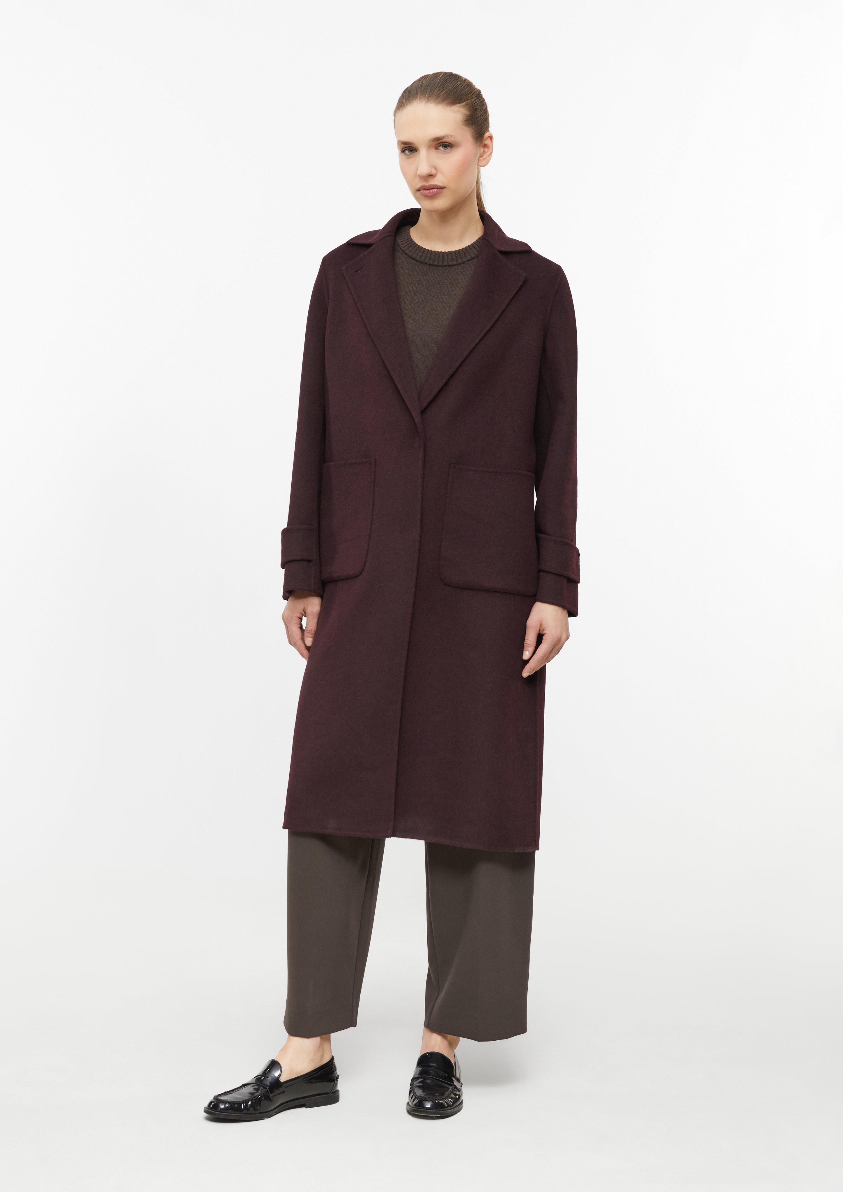 Manteau réversible à la coupe ample en bordeaux de COMMA