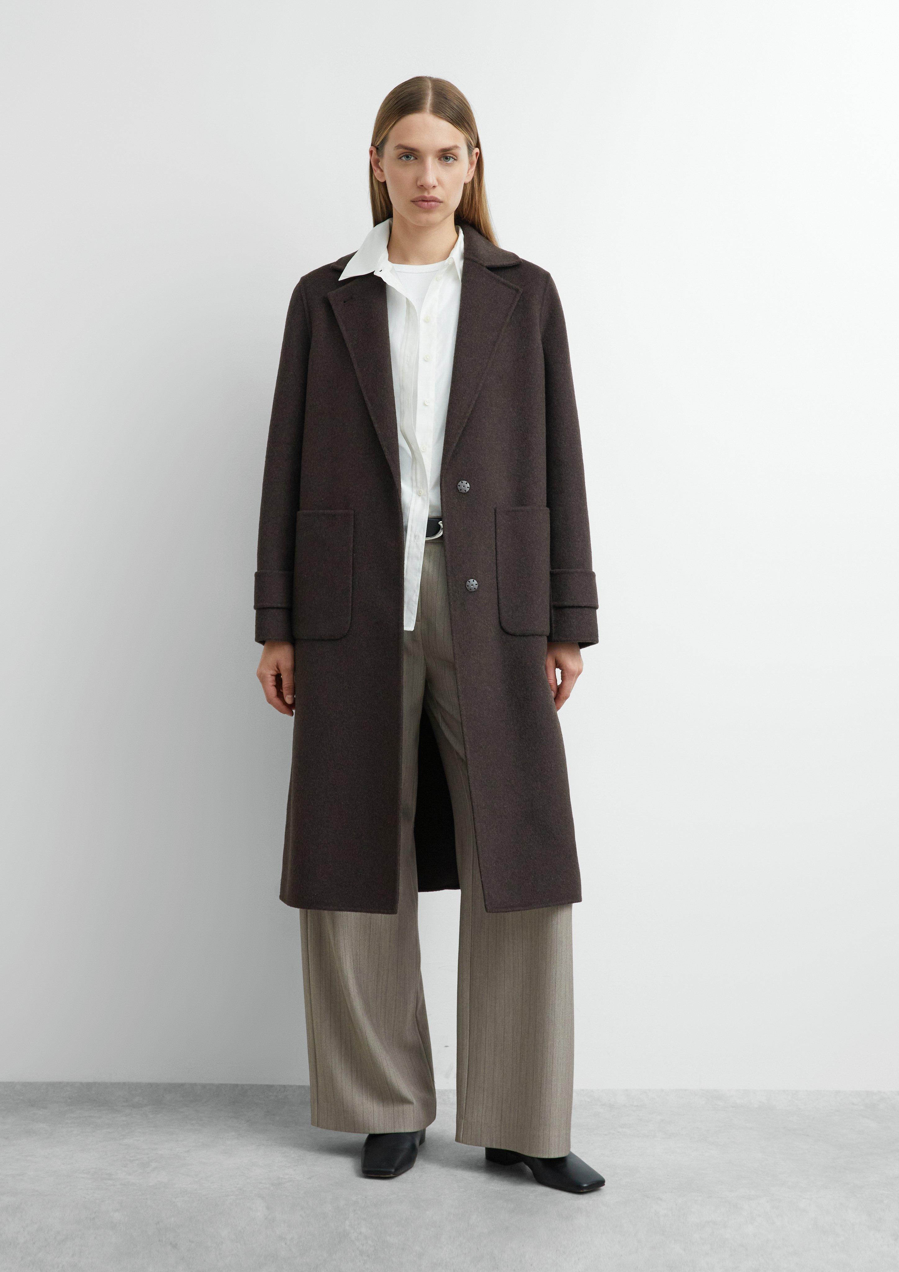 Manteau d'extérieur en marron foncé de COMMA