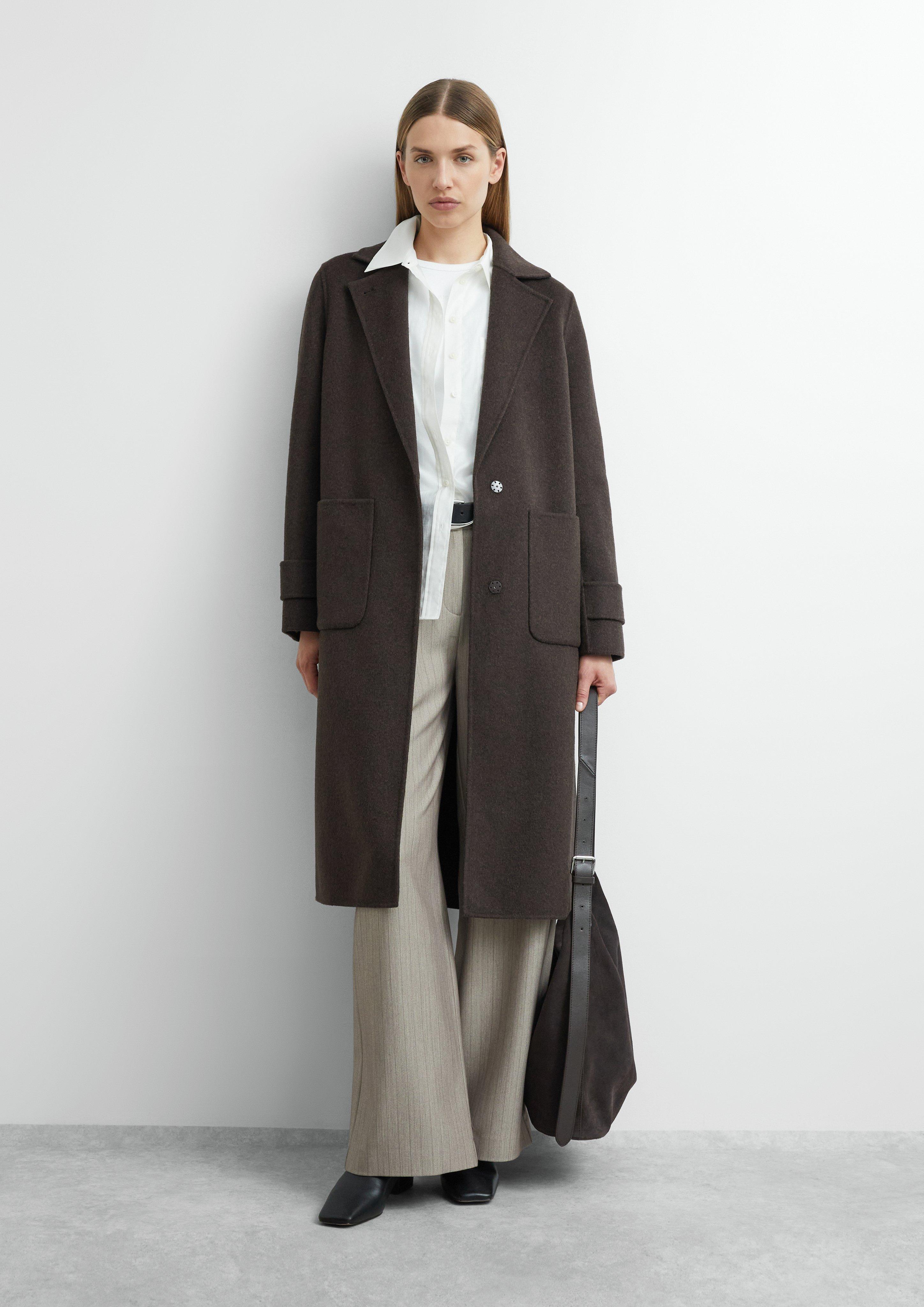 Women Loose-Fit Reversible Coat in brown by comma