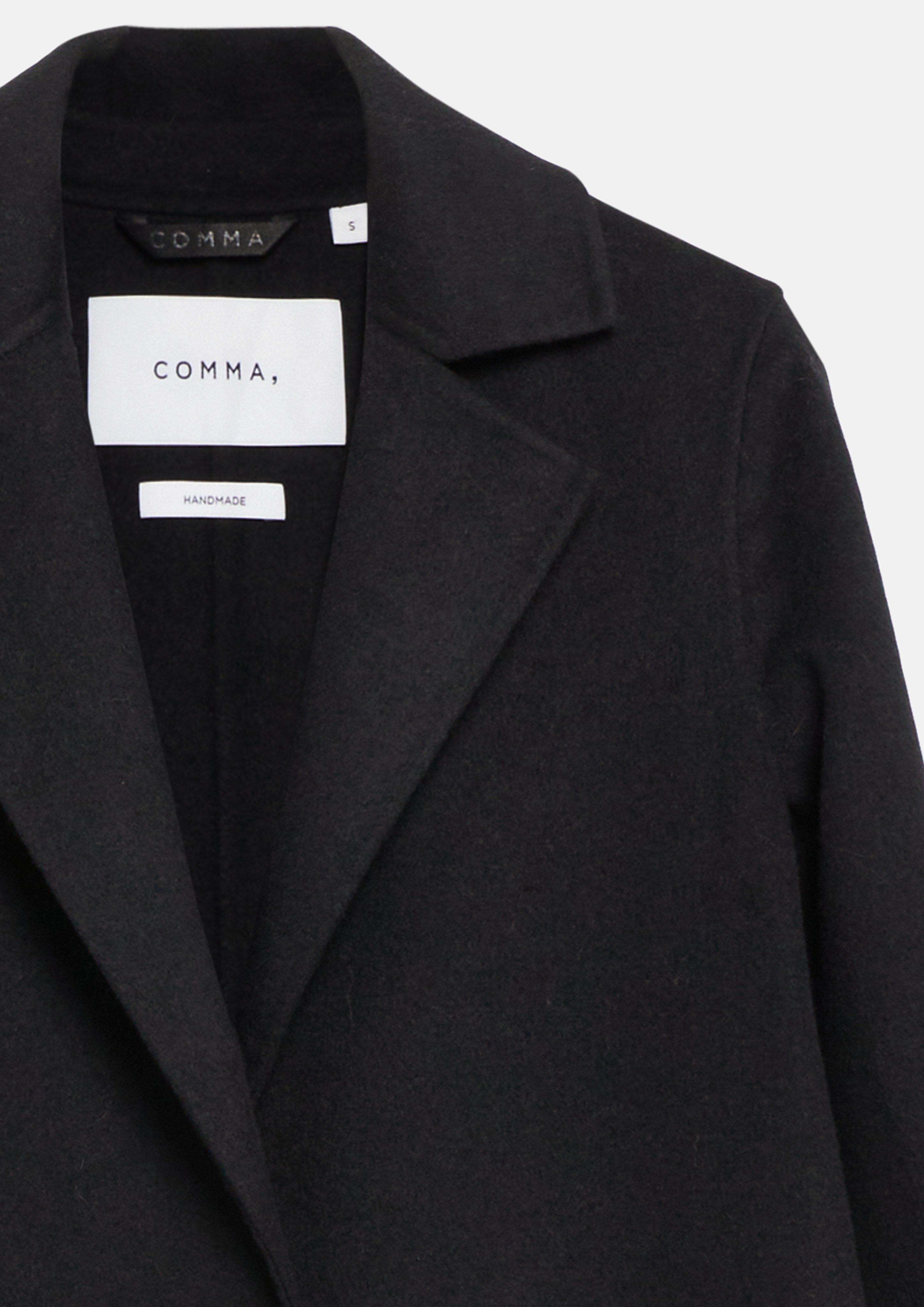 Damen Double-Face-Mantel im Loose Fit in schwarz von comma