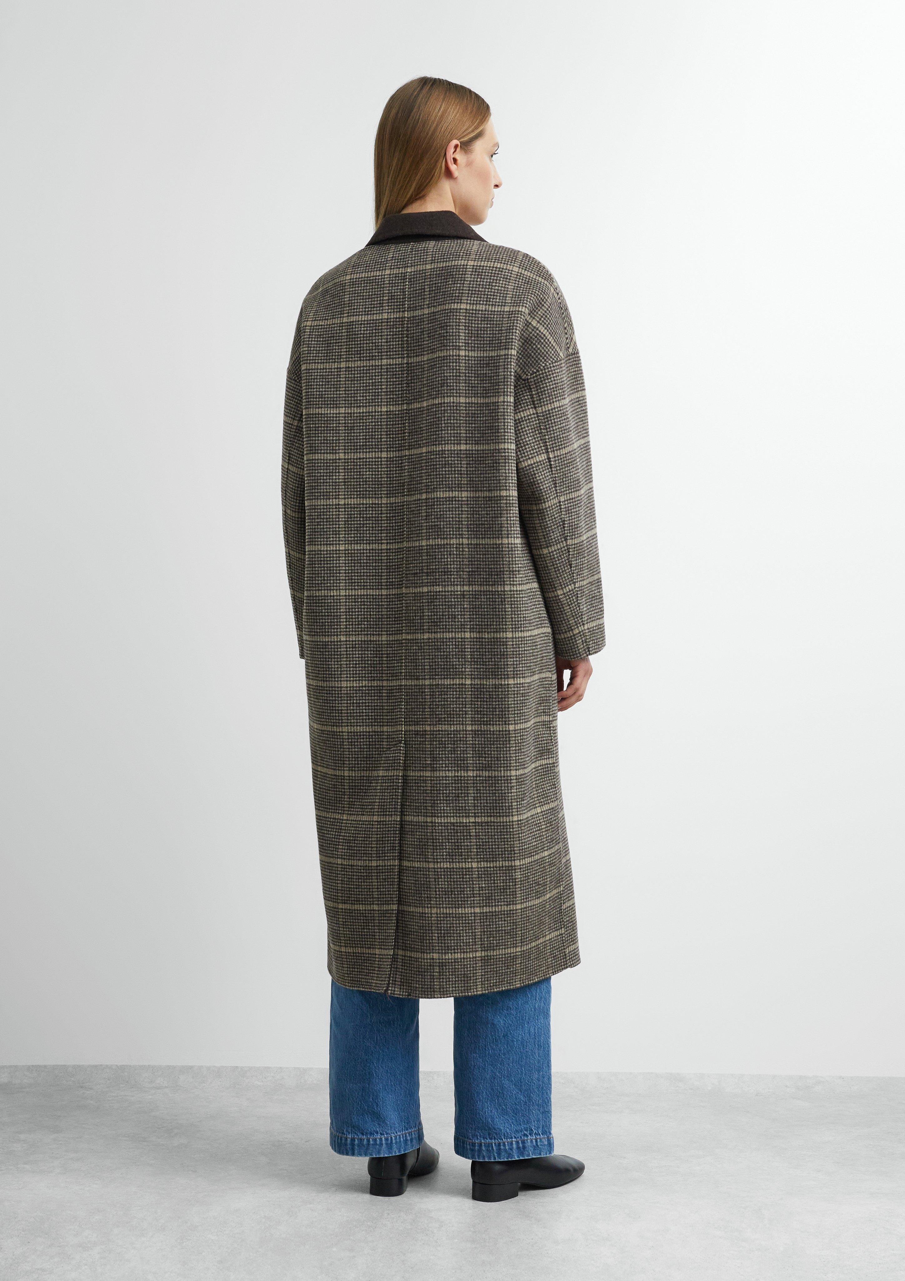 Oversize Doubleface-Mantel in braun von COMMA