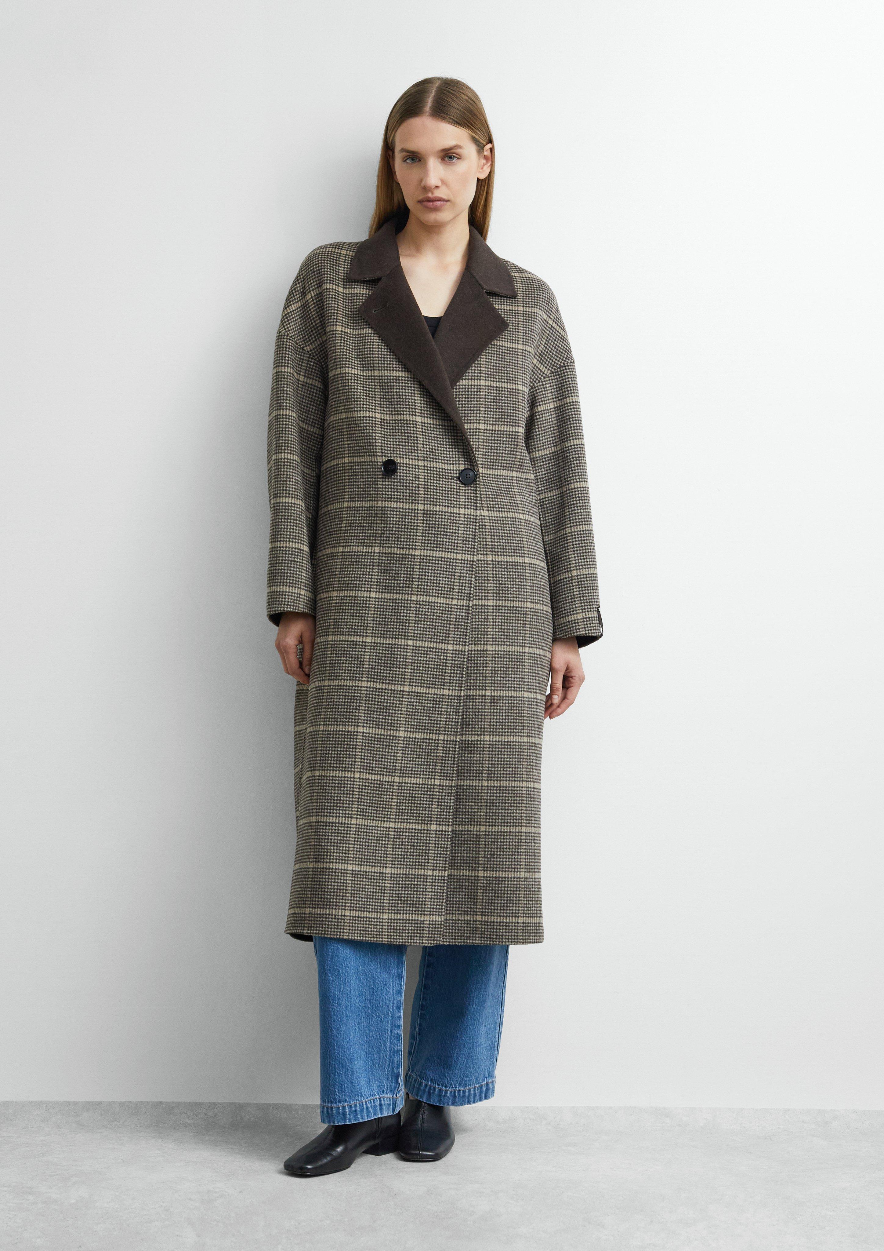 Oversize Doubleface-Mantel in braun von COMMA
