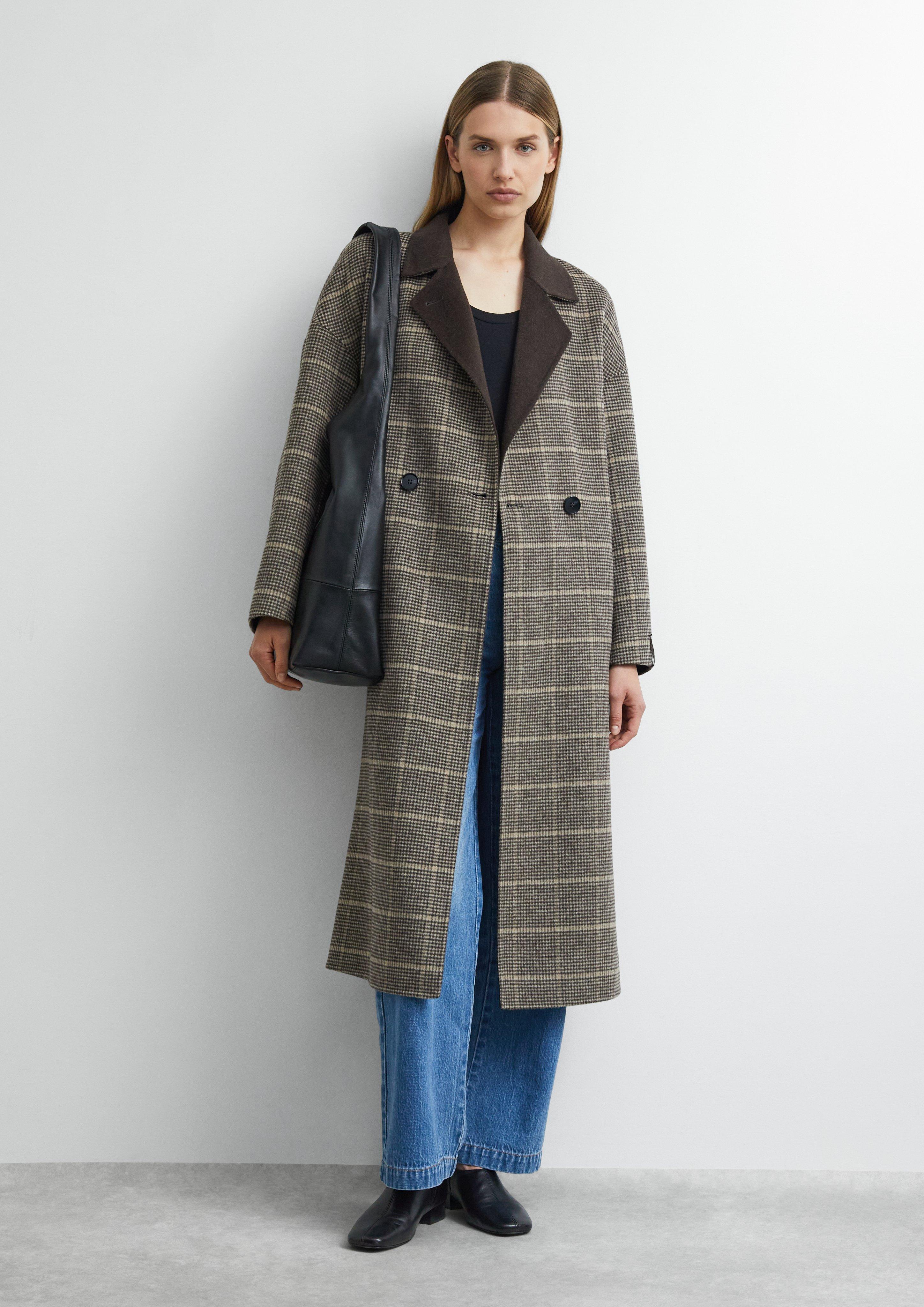 Oversize Doubleface-Mantel in braun von COMMA