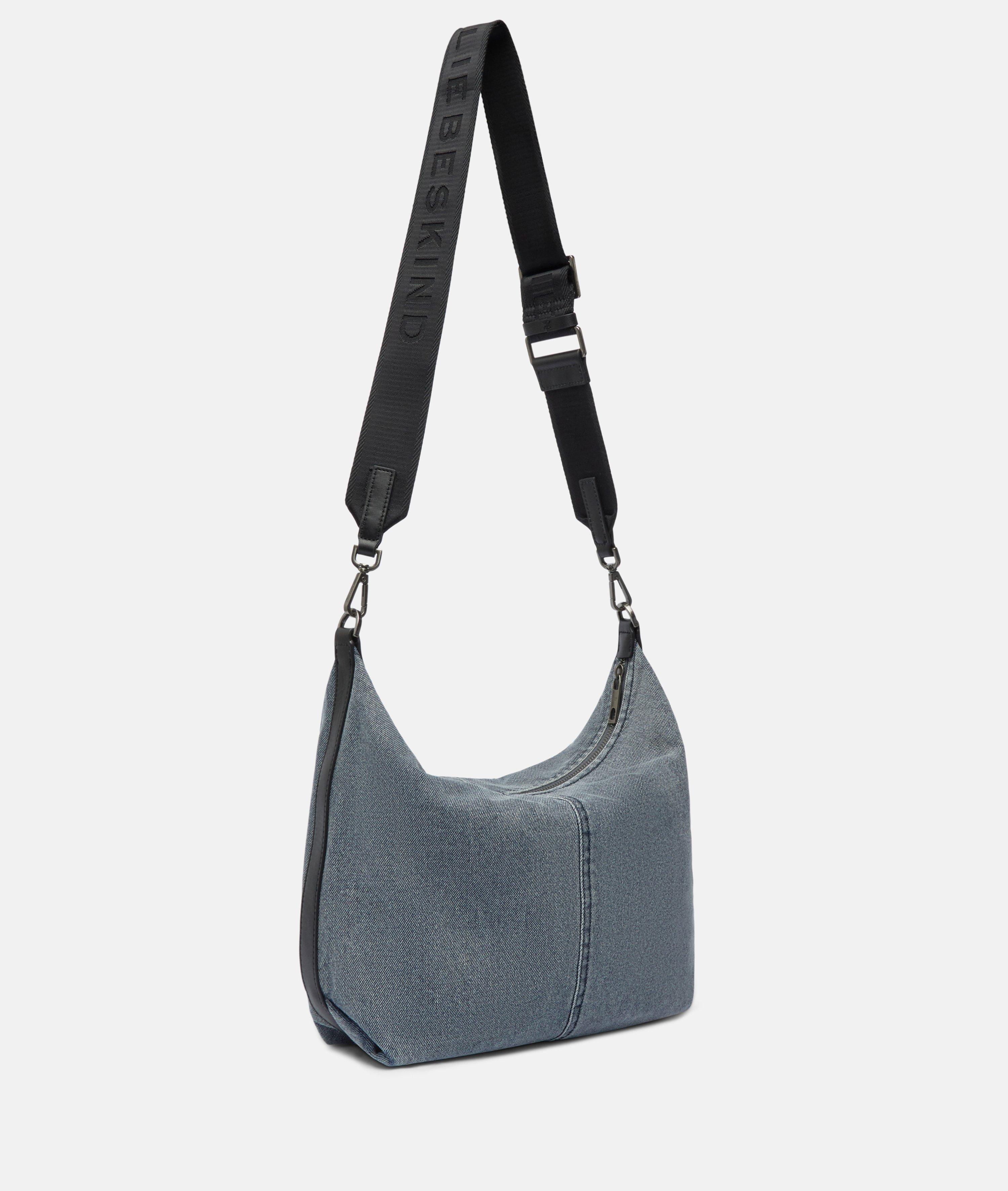Denim Paris Hobo M in blau & beige
