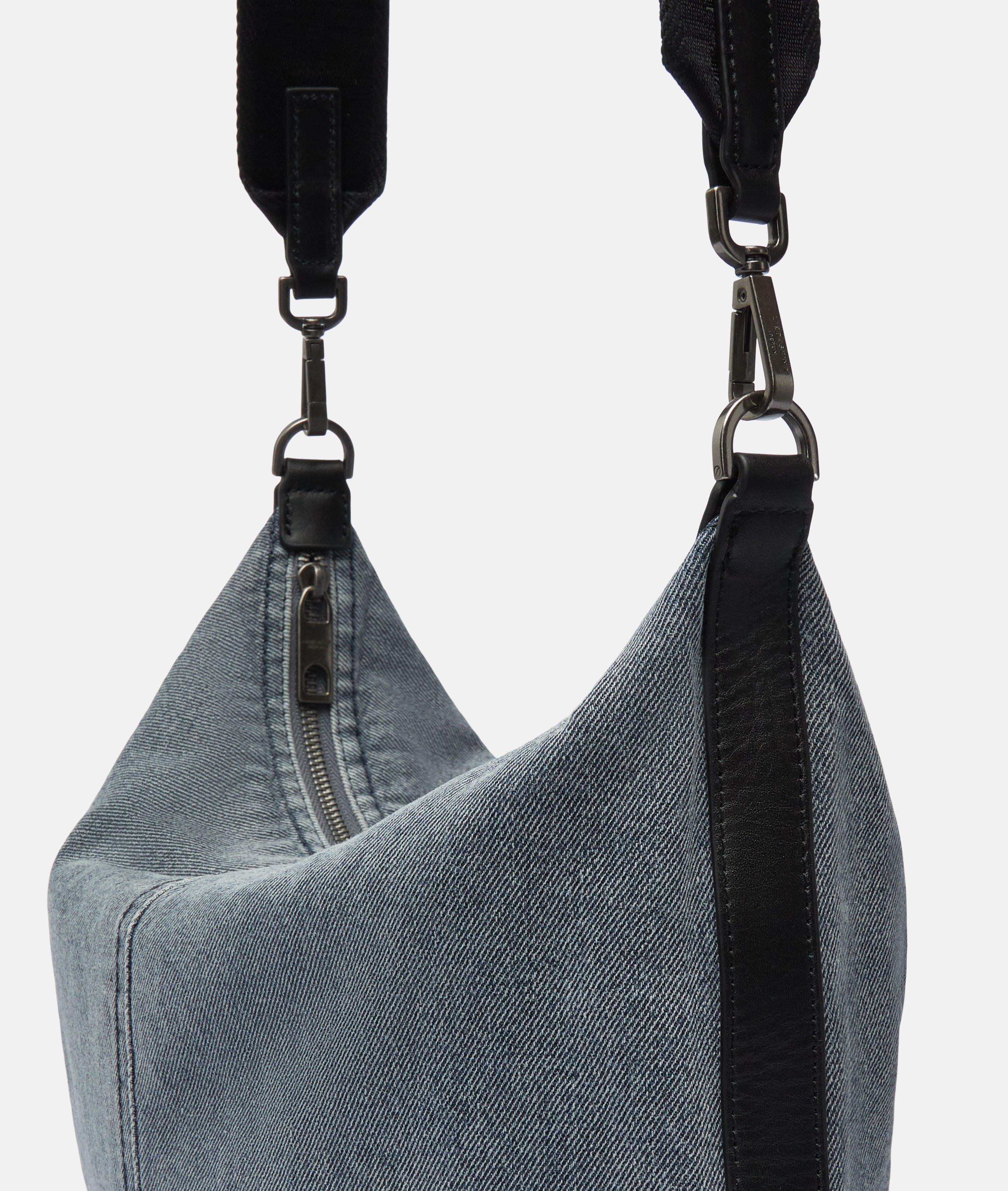 Denim Paris Hobo M in blau & beige