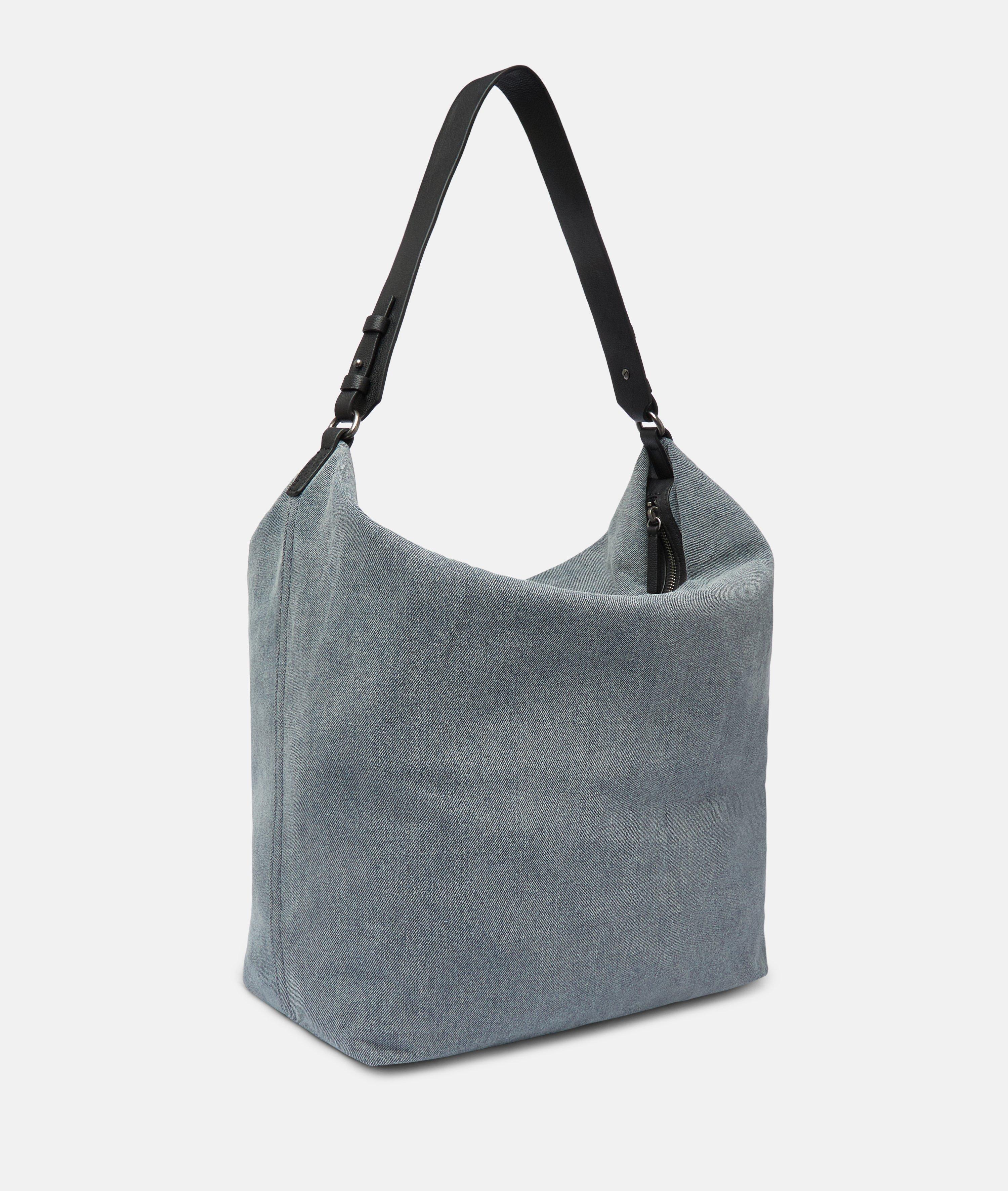 Denim Clea Hobo L in blau & beige