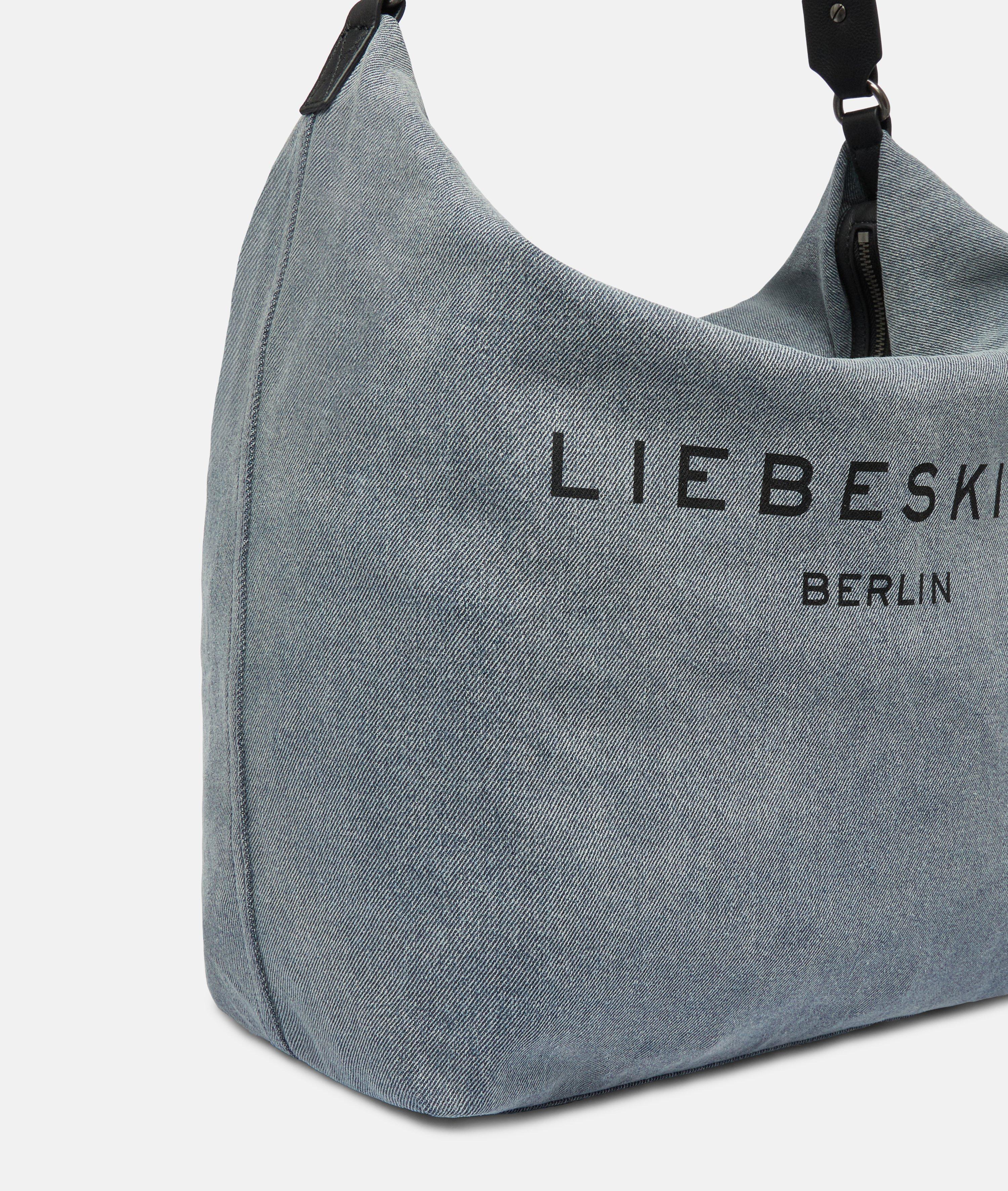 Denim Clea Hobo L in blau & beige