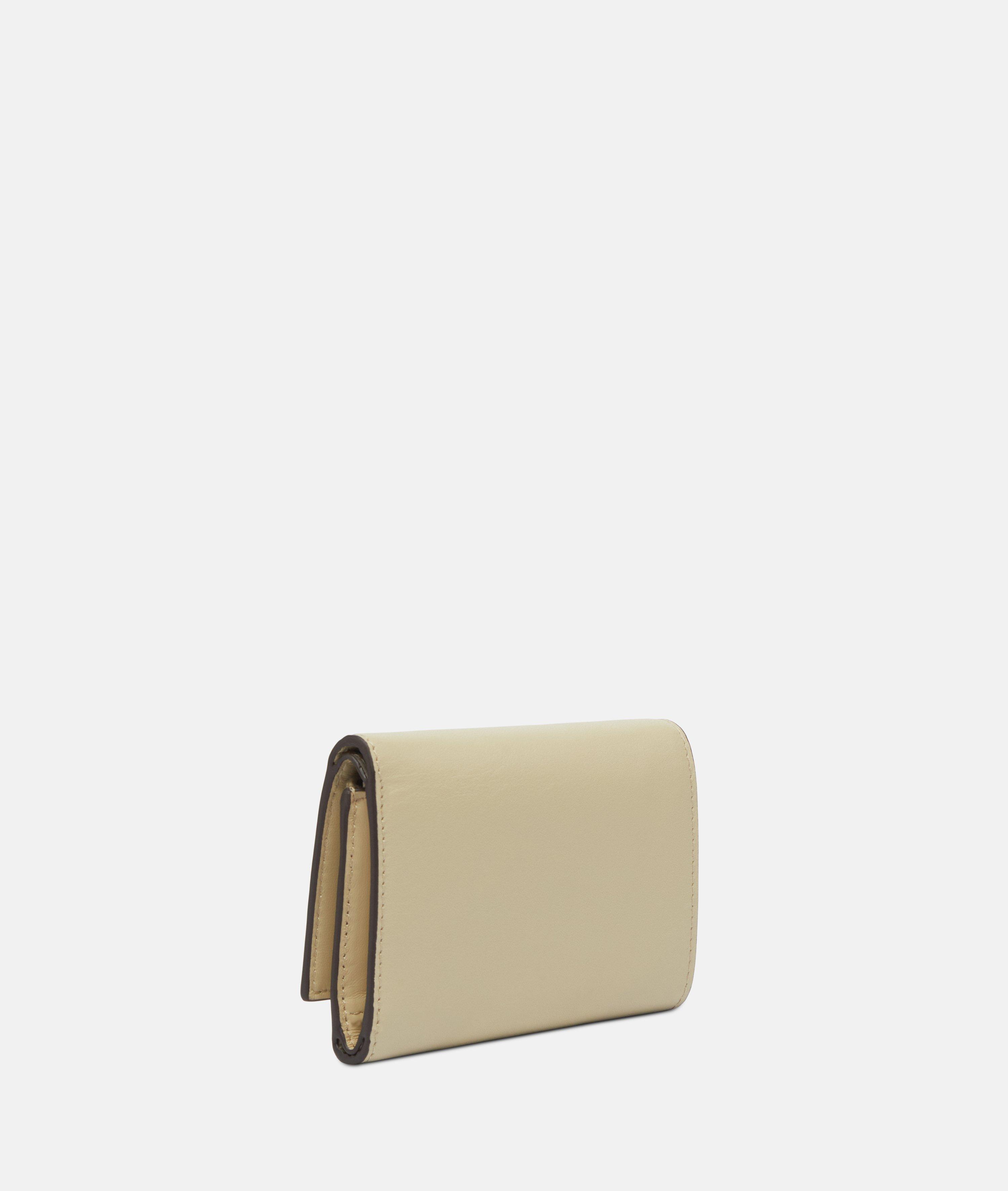 Linn Geldbörse M in beige, schwarz & blau