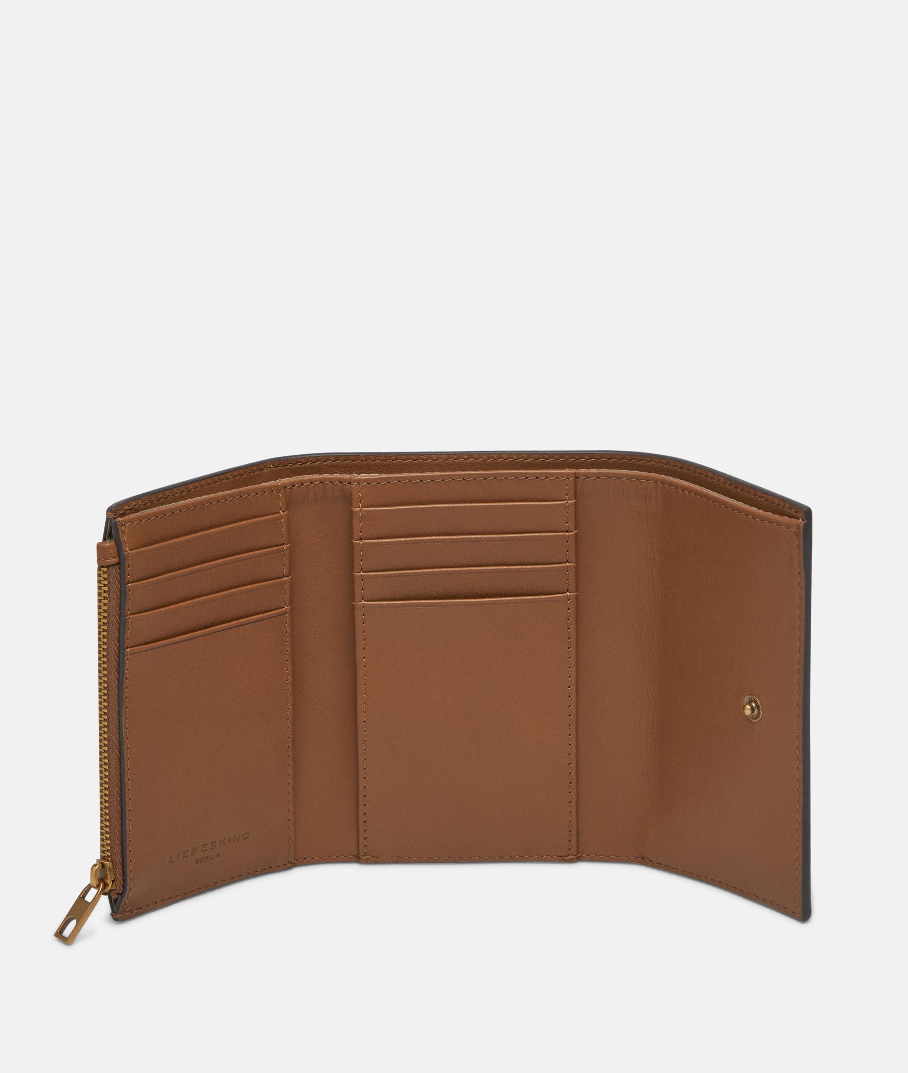 Linn wallet M in brown, black & brown